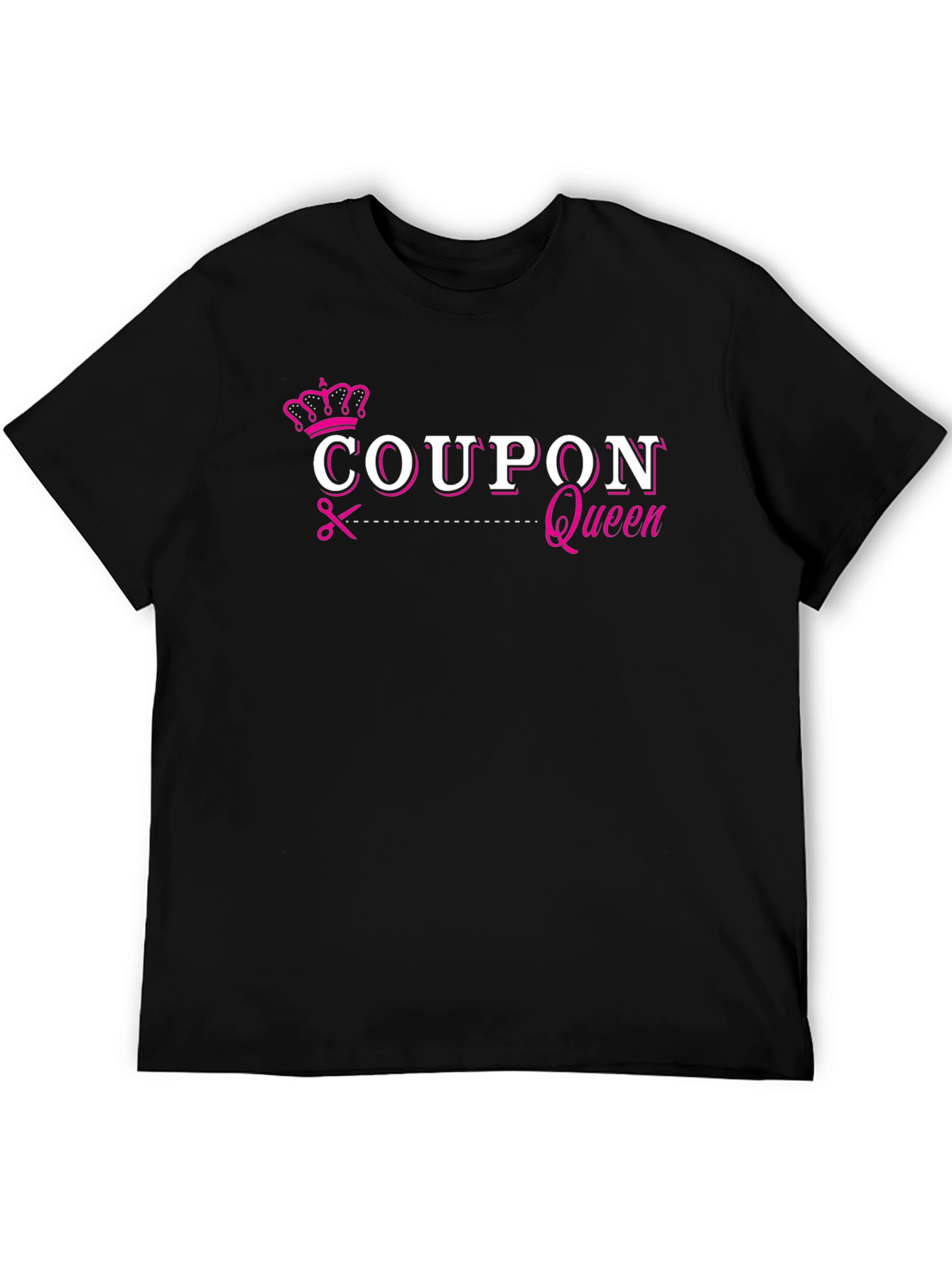 Black Coupon Queen T-Shirt, Funny Budget Saving Tee view 5