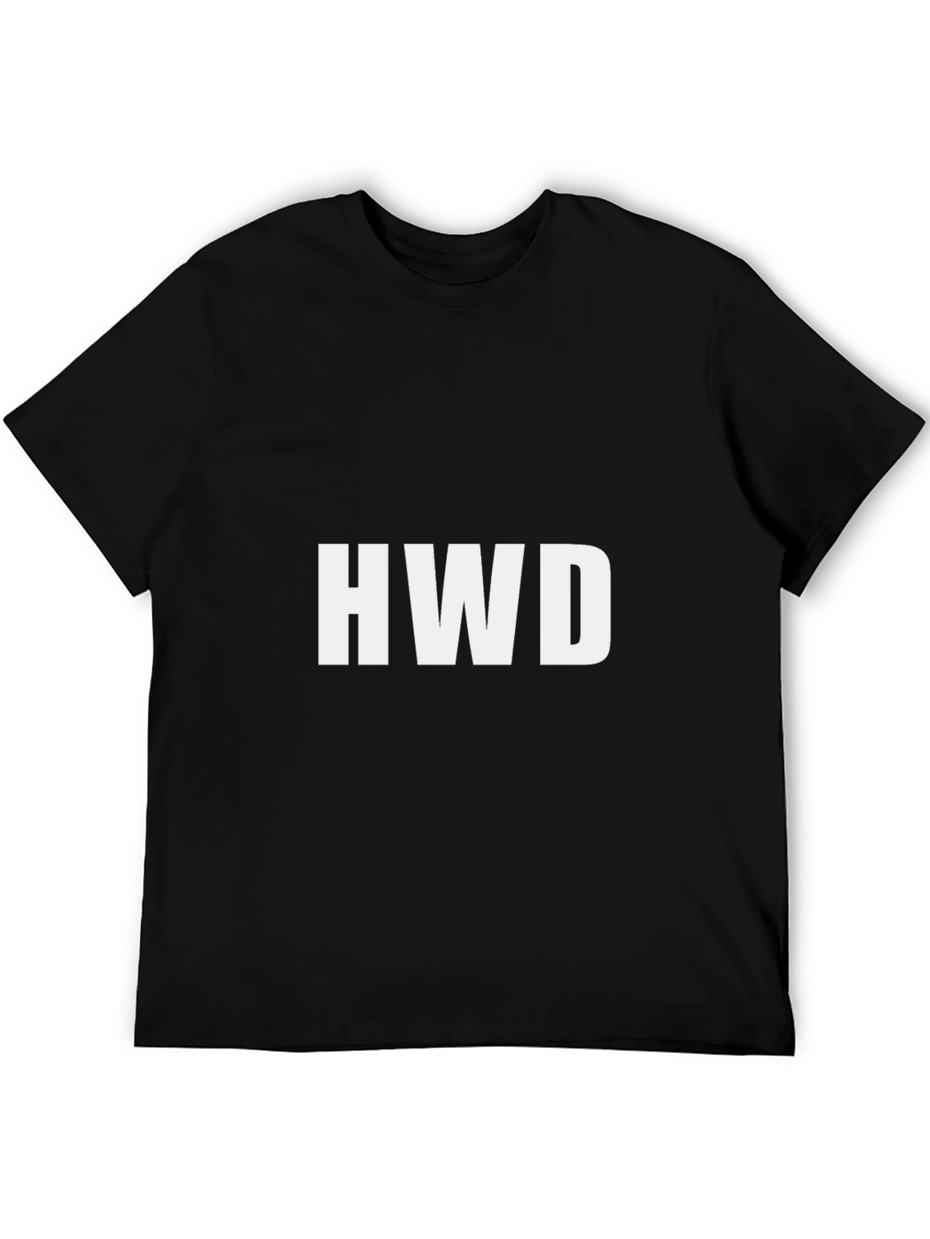 Black HWD Black Graphic Tee - Short Sleeve Men's T-Shirt view 5