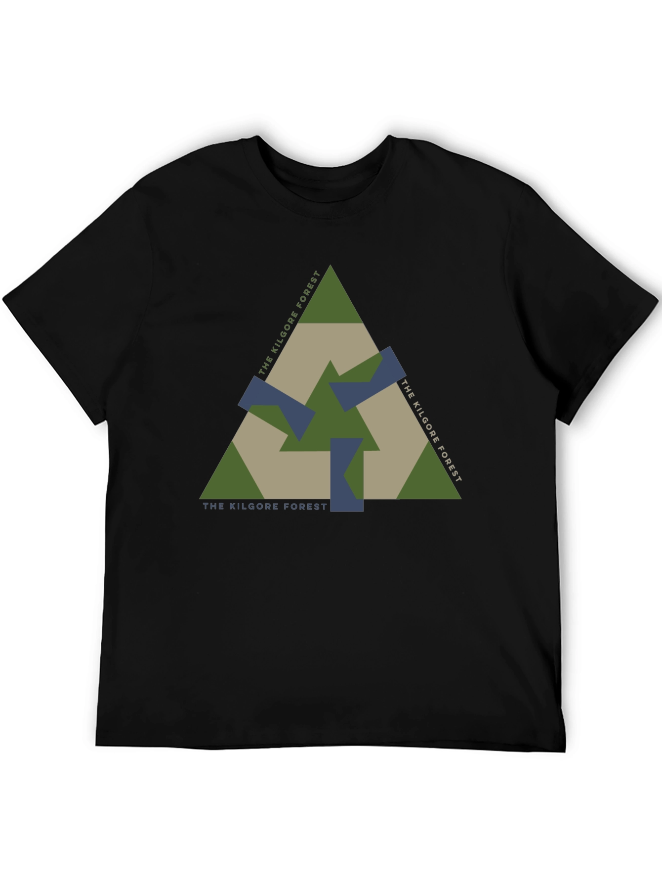 Black The Kilgore Forest Graphic T-Shirt - Nature Inspired Design view 5
