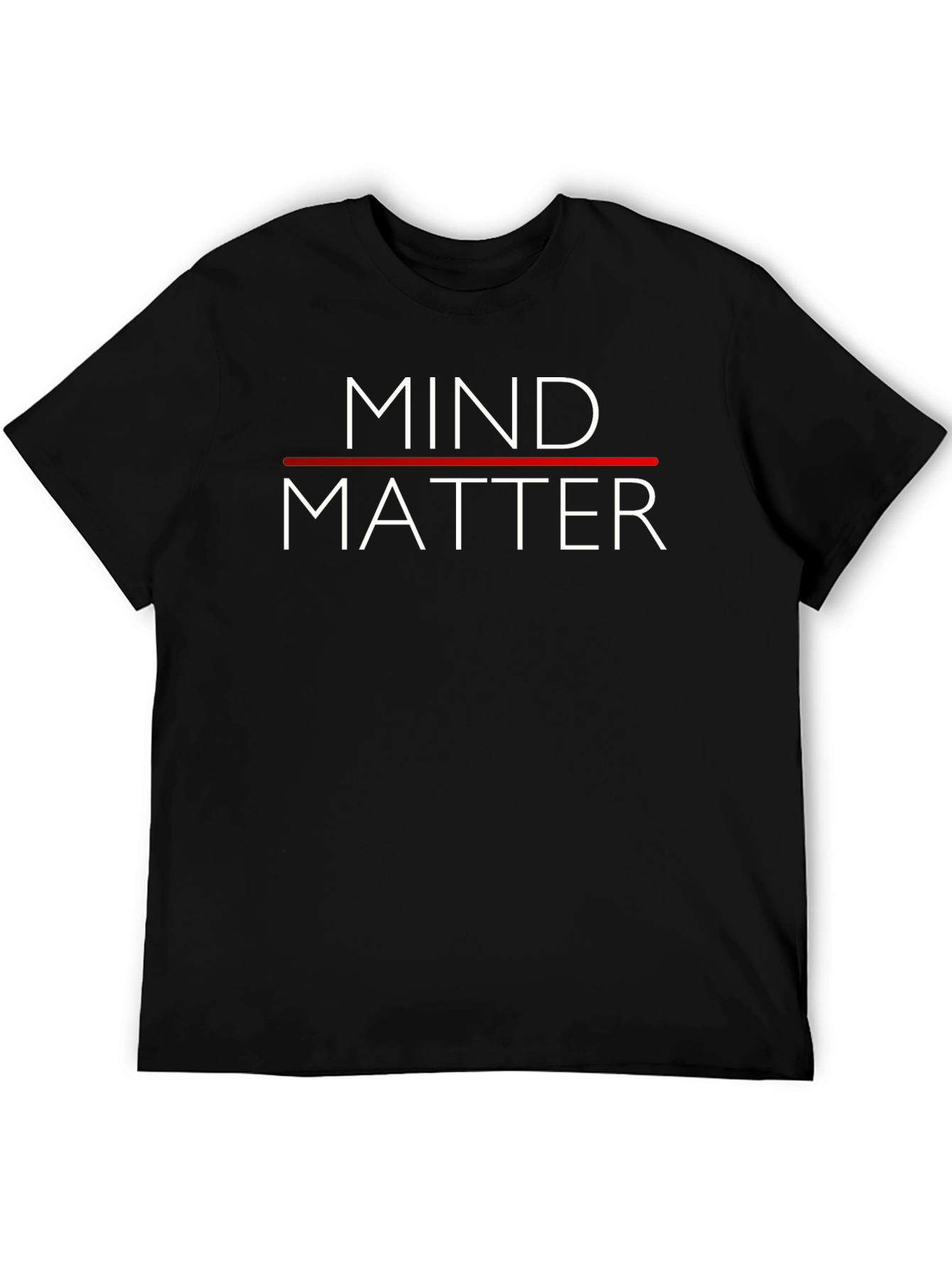 Black Mind Over Matter Graphic Tee - Black Casual Shirt view 5