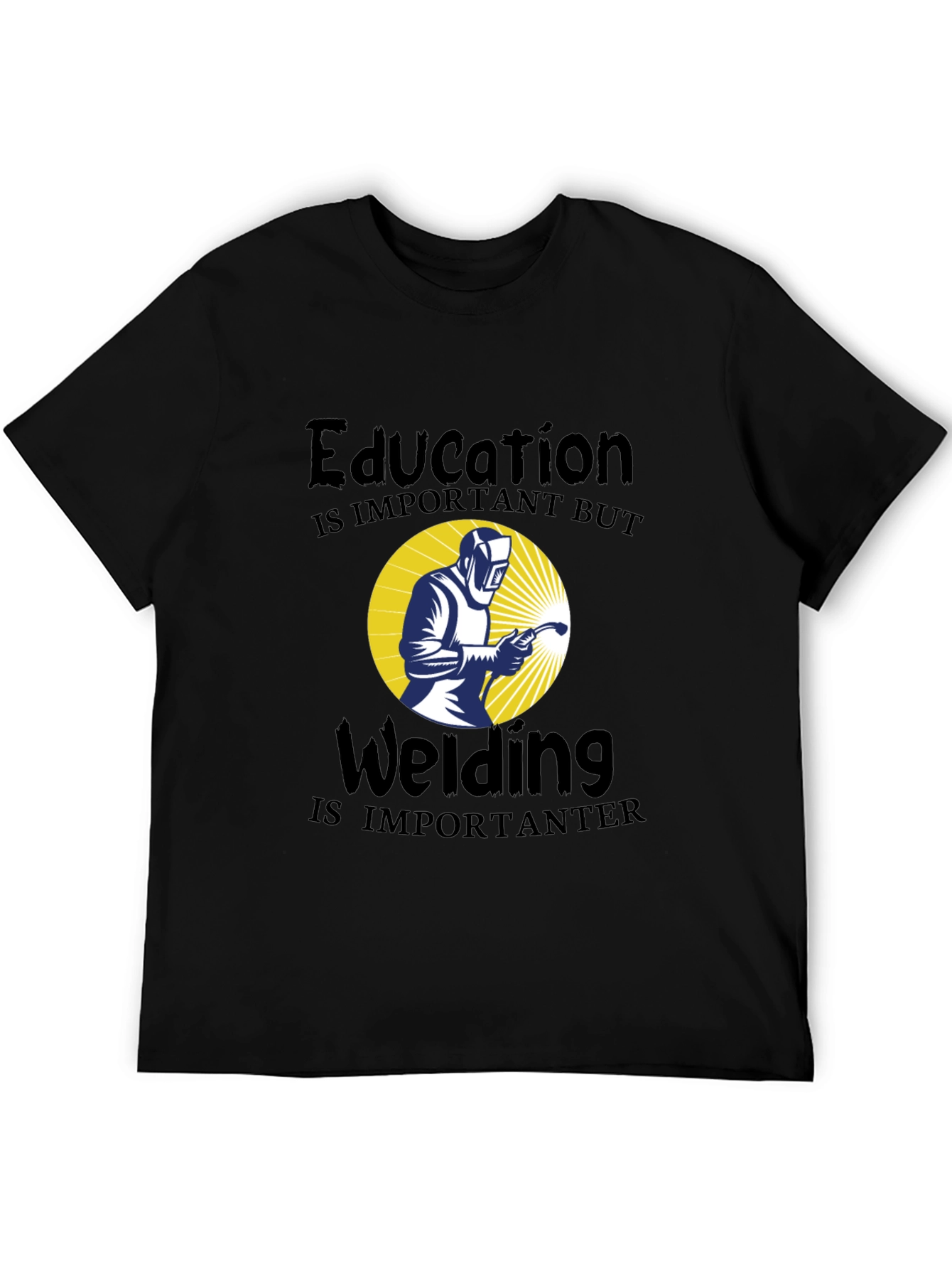 Black Welding is Importanter T-Shirt view 5