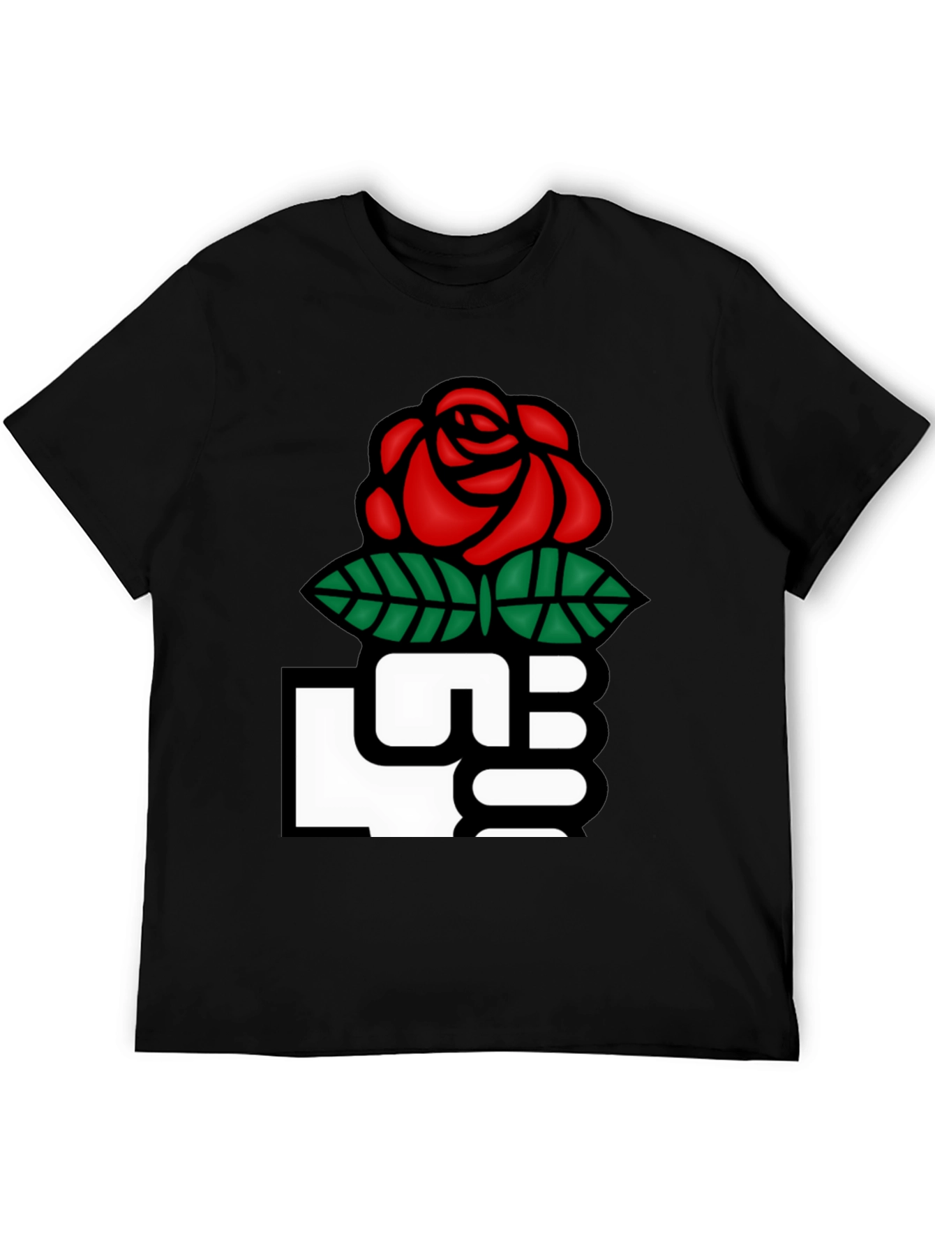 Black Rose Fist Graphic T-Shirt view 5