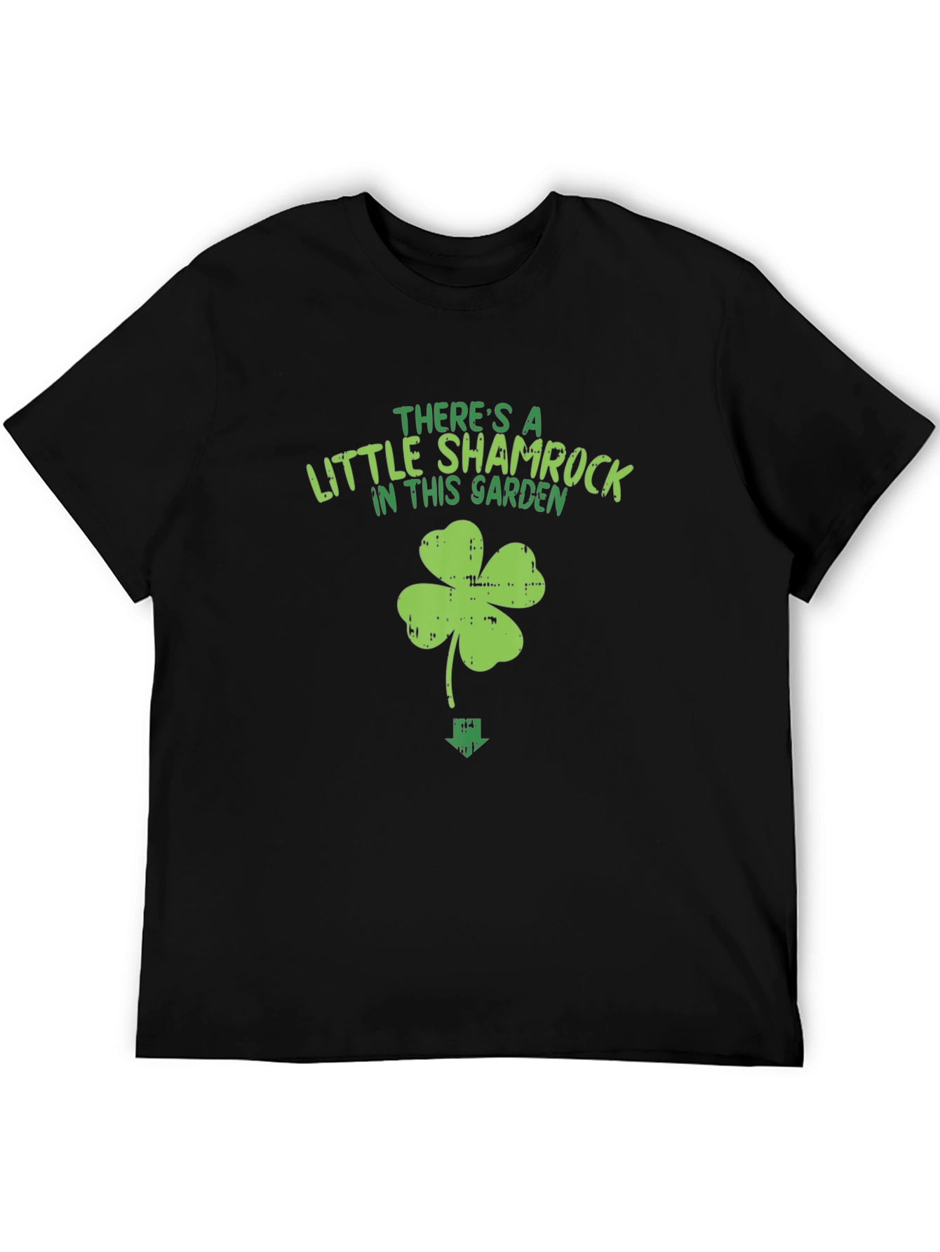 Black Shamrock Garden Graphic Tee view 5