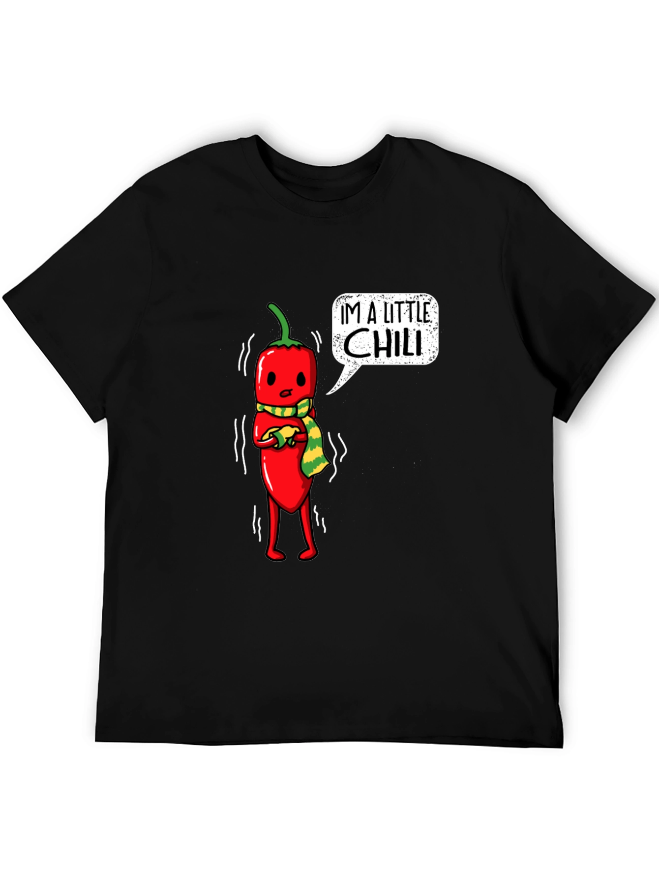 Black "I'm a Little Chili" Graphic Tee view 5