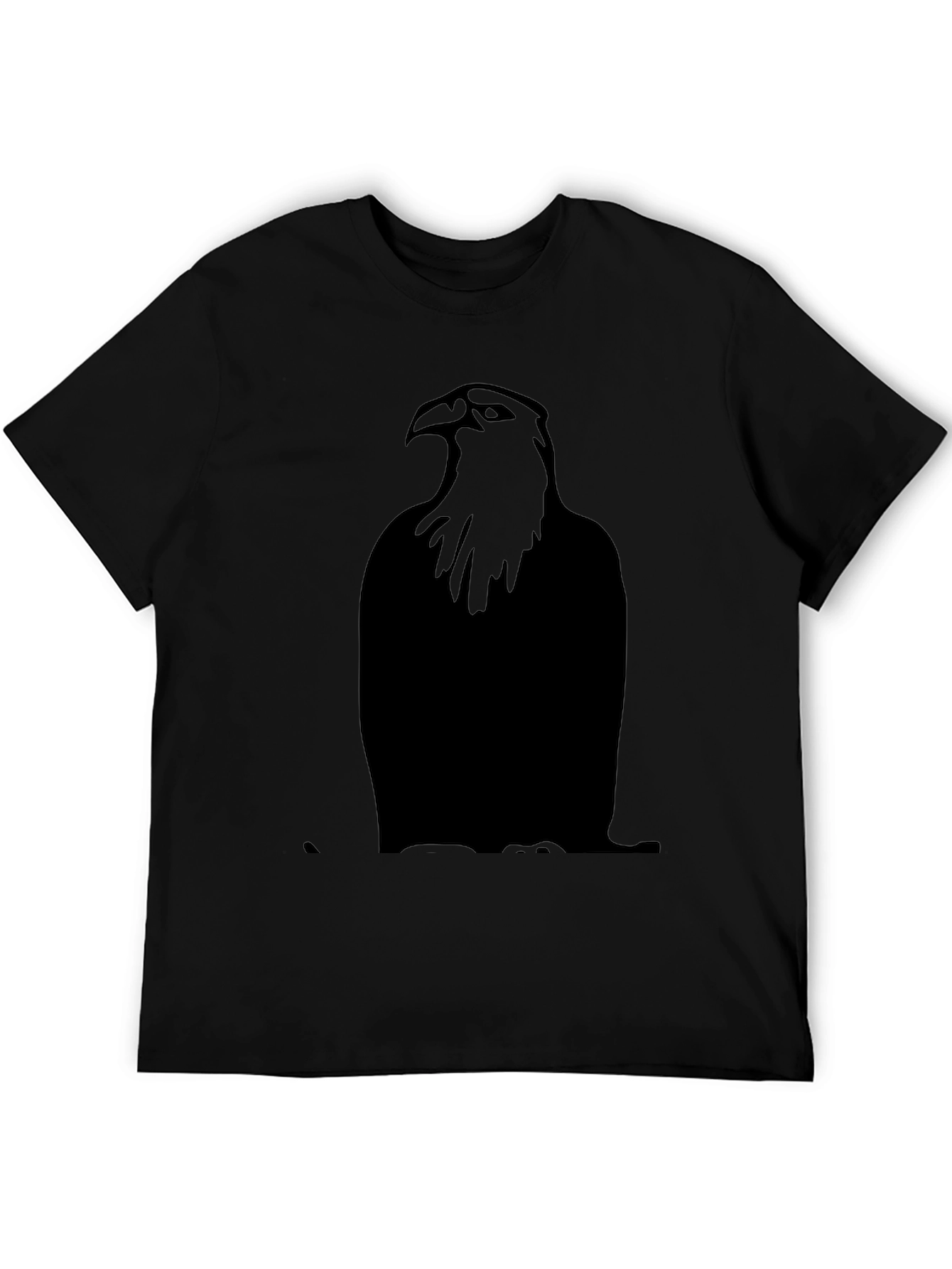 Black Black Eagle Graphic Tee - Stylish Menswear view 5