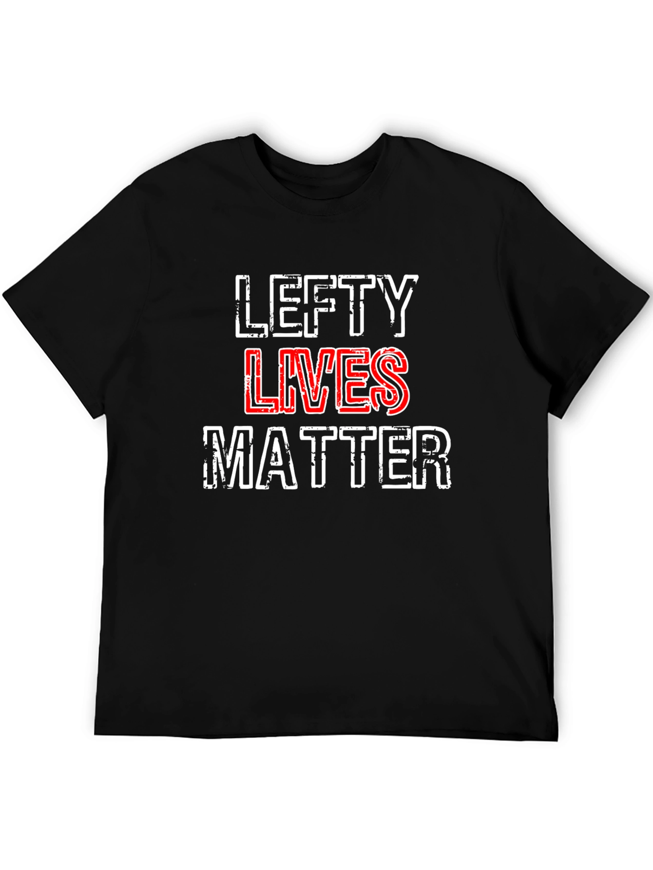 Black Lefty Lives Matter T-Shirt - Black Graphic Tee view 5