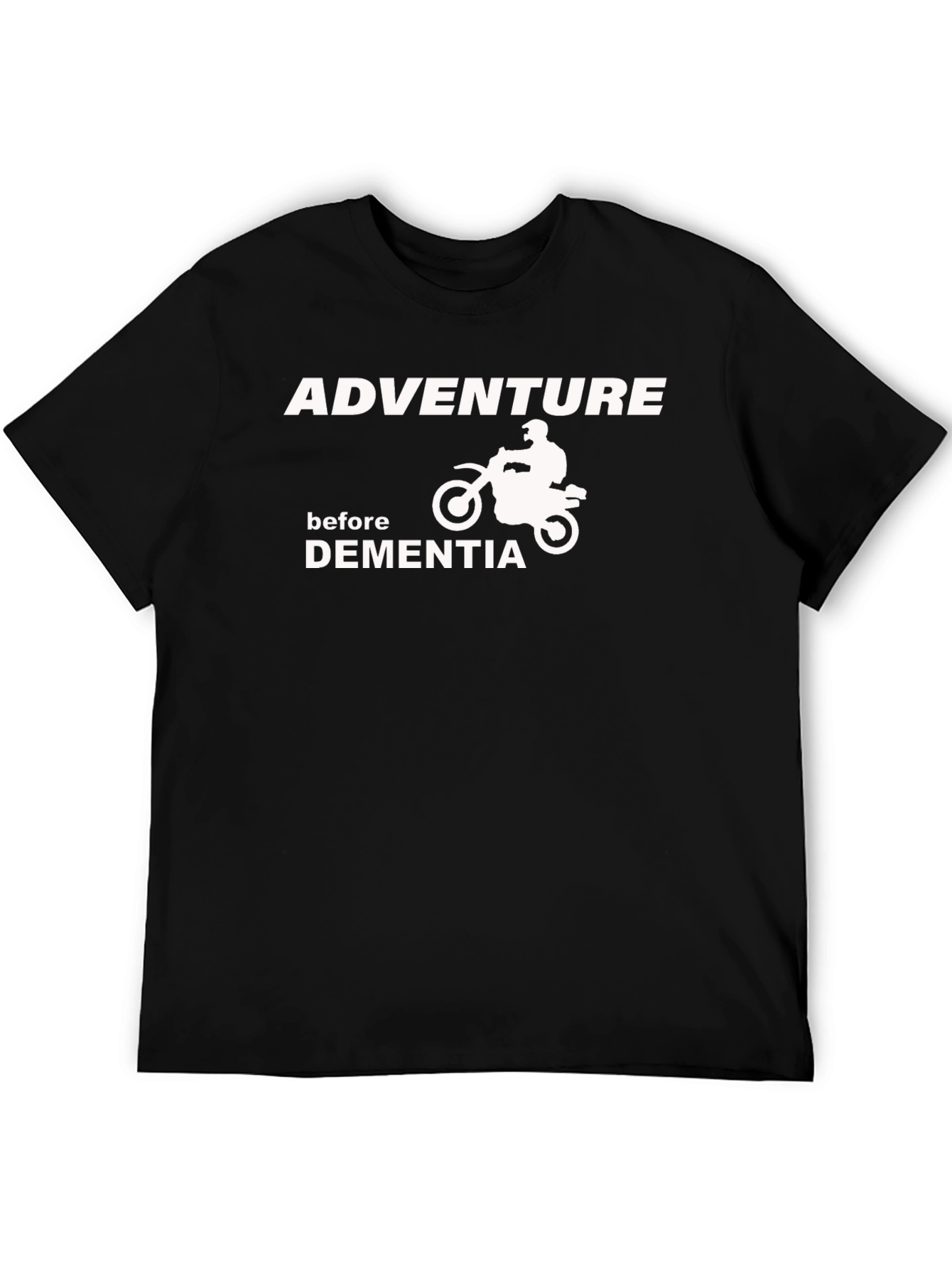 Black Adventure Before Dementia Graphic T-Shirt view 5