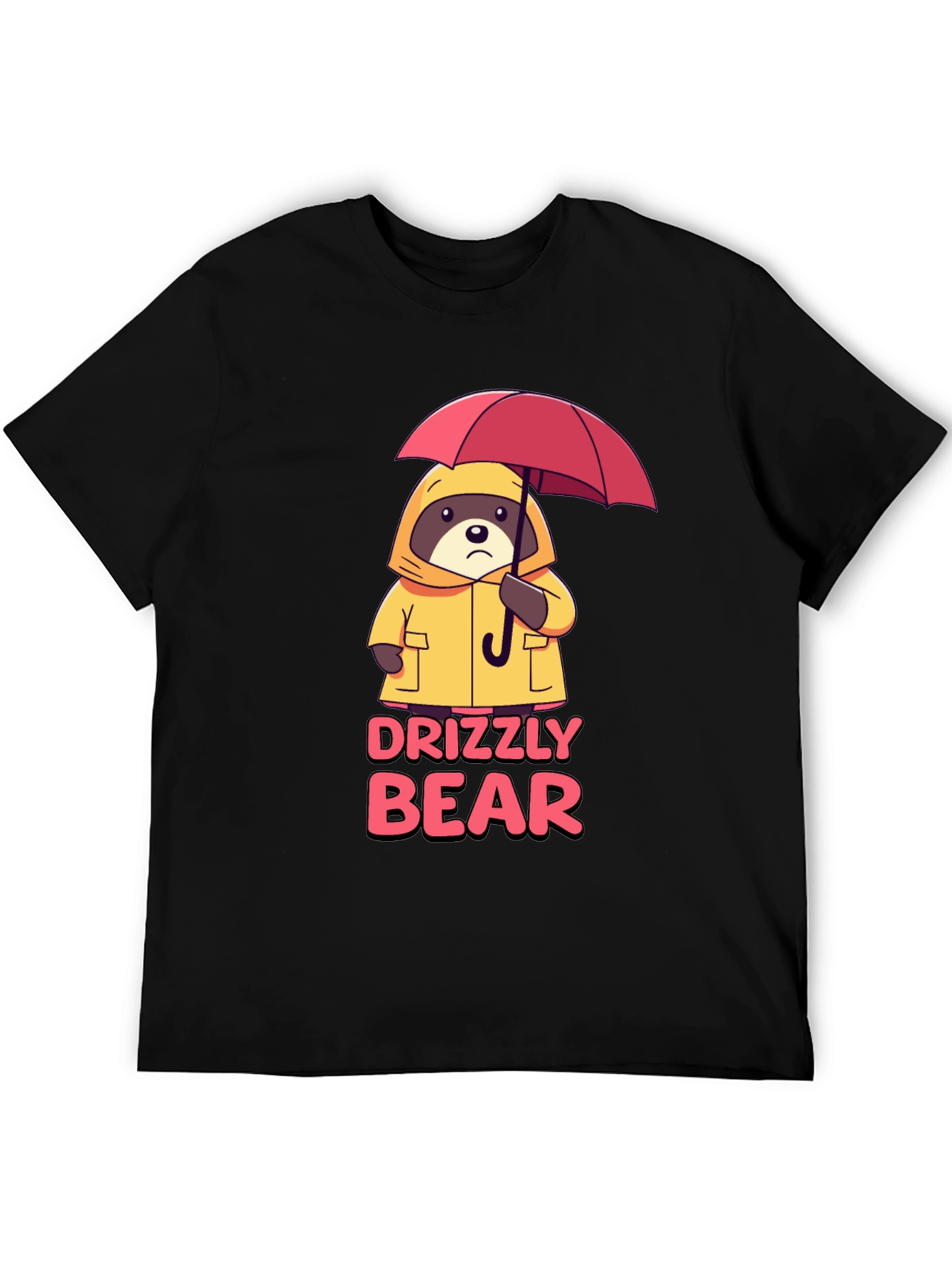 Black Drizzly Bear Graphic Tee - Black T-Shirt view 5