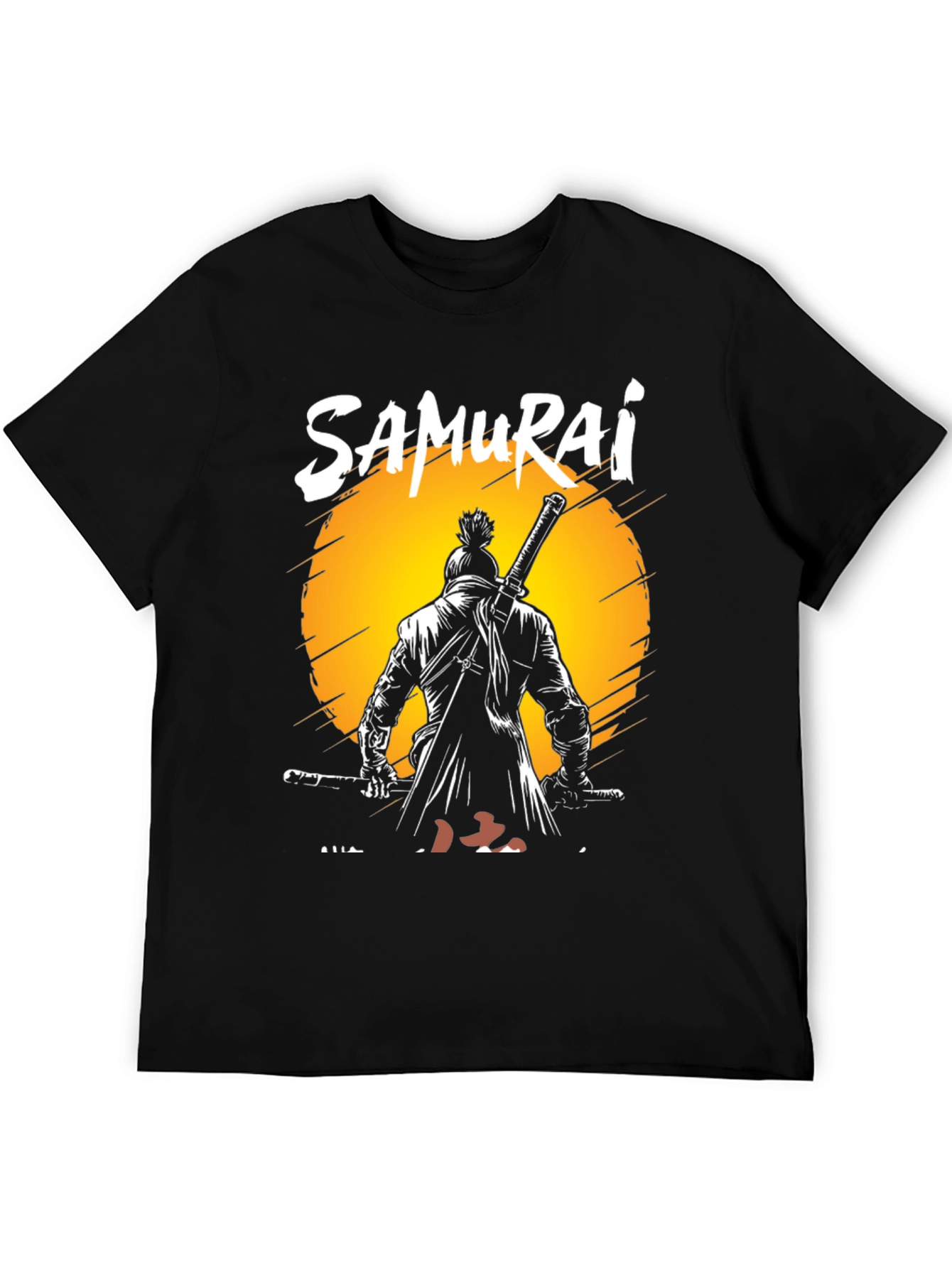 Black Samurai Warrior Graphic Tee - Martial Arts T-Shirt view 5