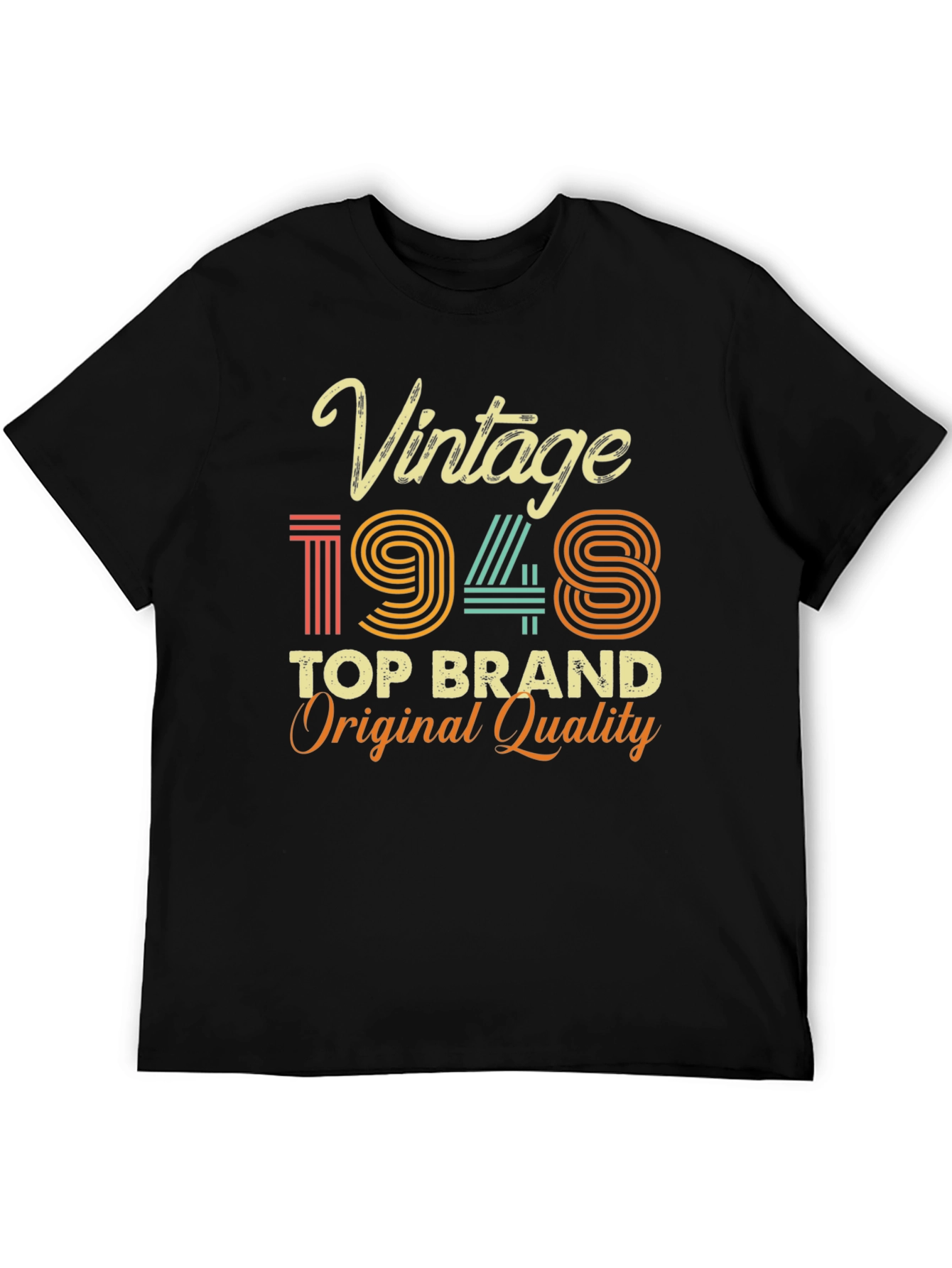 Black Vintage 1948 Top Brand Tee view 5