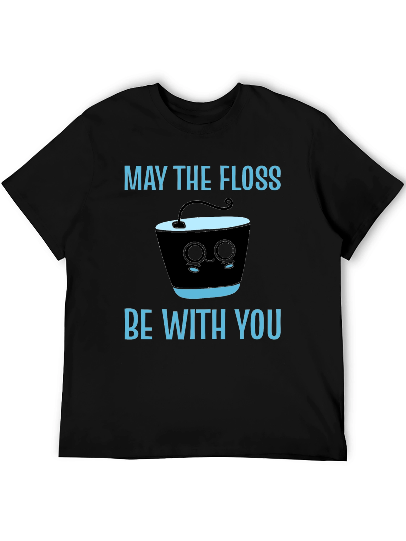 Black May The Floss Be With You T-Shirt view 5