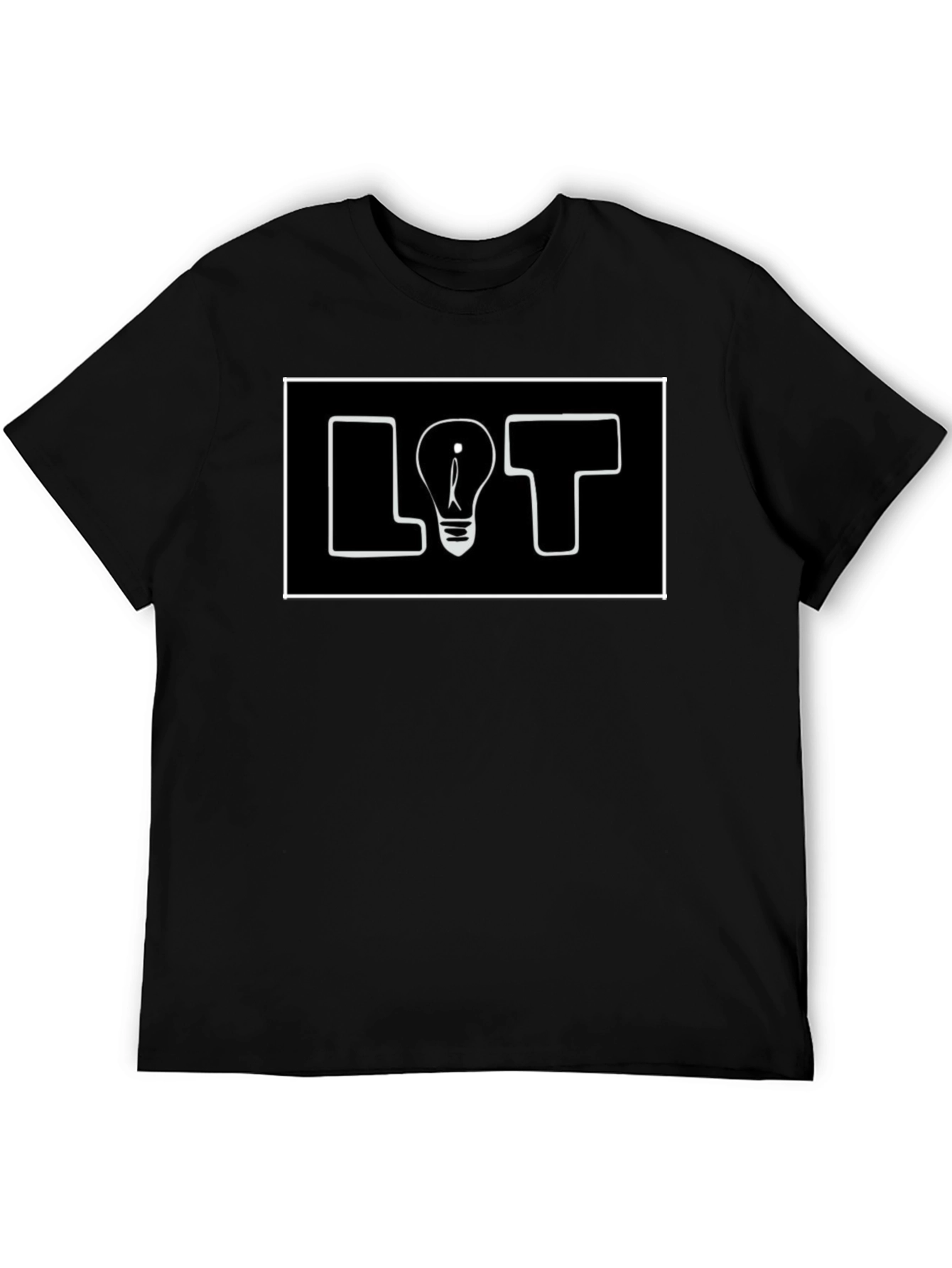 Black LOT Lightbulb Graphic Tee - Black view 5