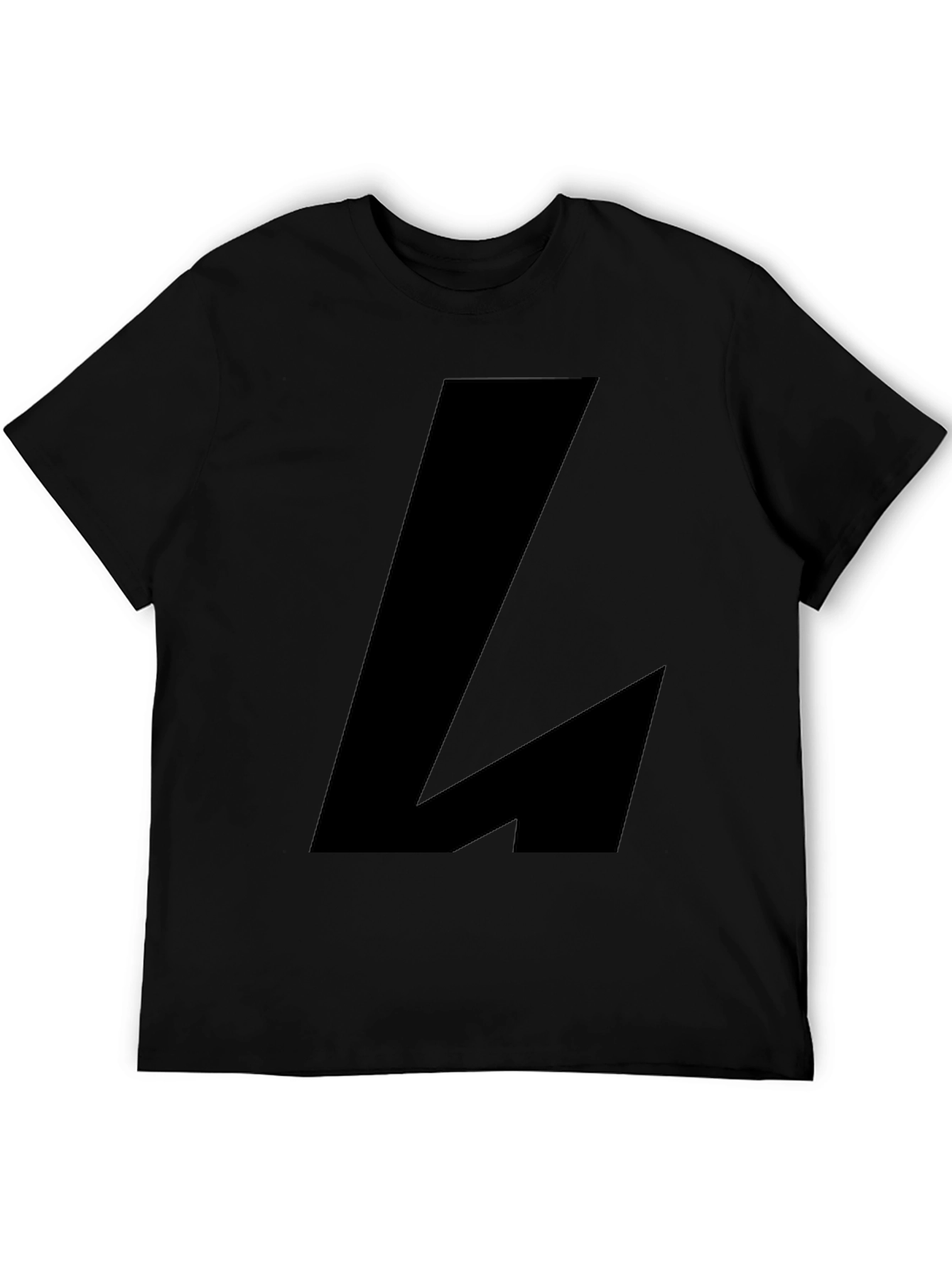 Black Bold Black Graphic Tee - Modern Casual Wear view 5