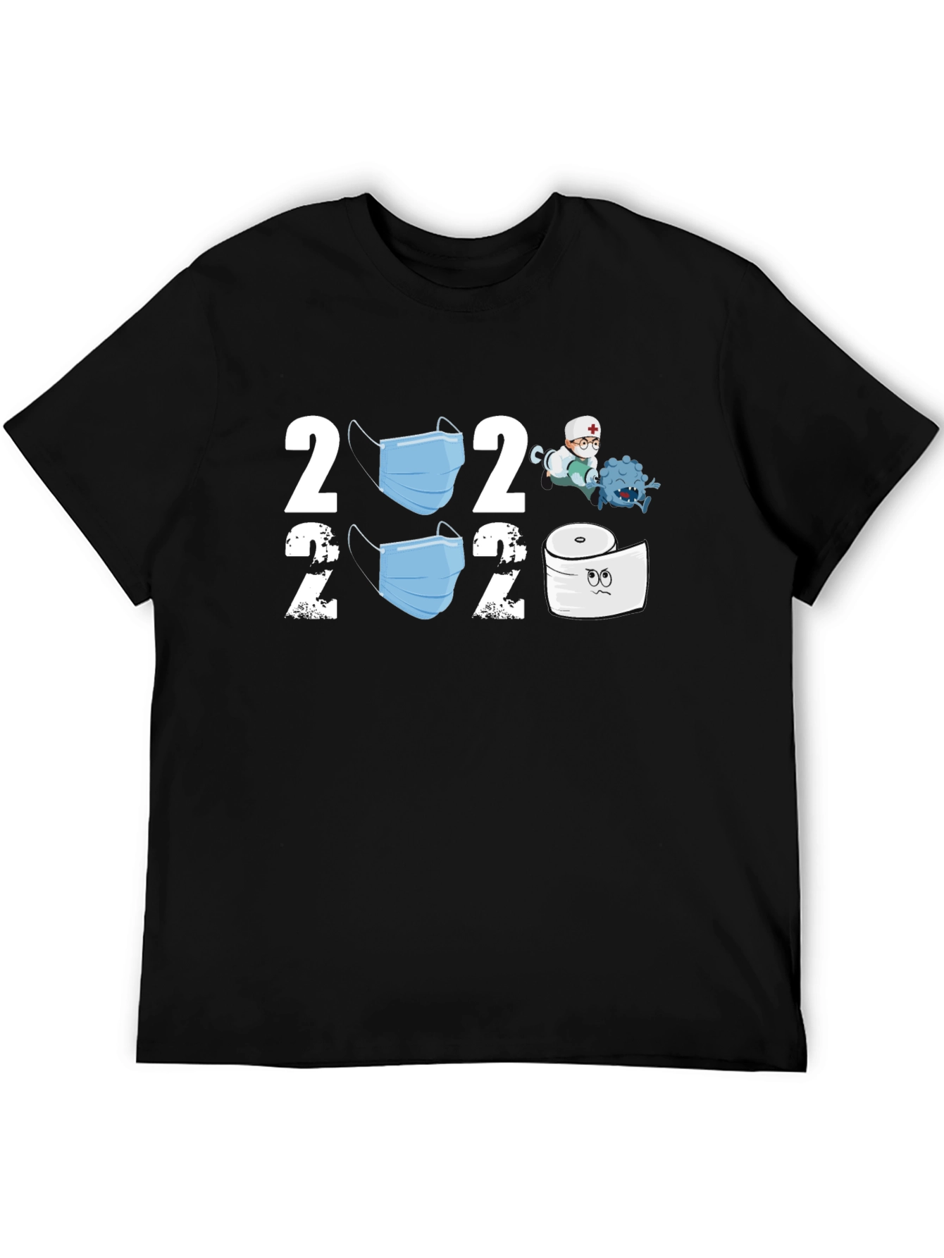 Black 2020 Pandemic Novelty T-Shirt view 5