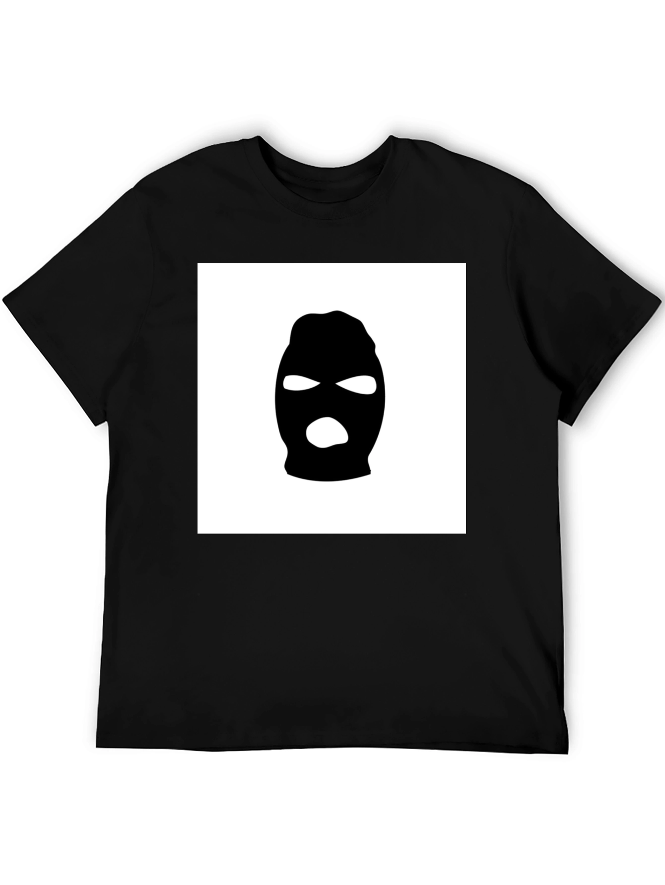 Black Black Ski Mask Graphic Tee - Urban Streetwear view 5