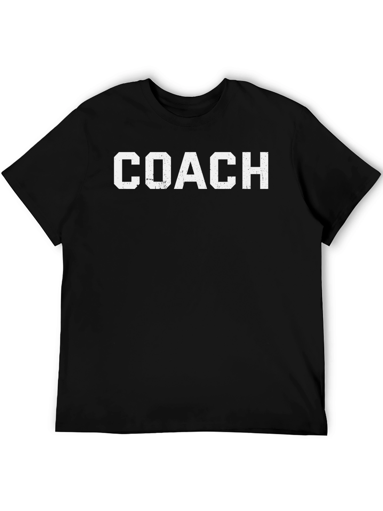 Black Coach Graphic Tee - Black Cotton T-Shirt view 5