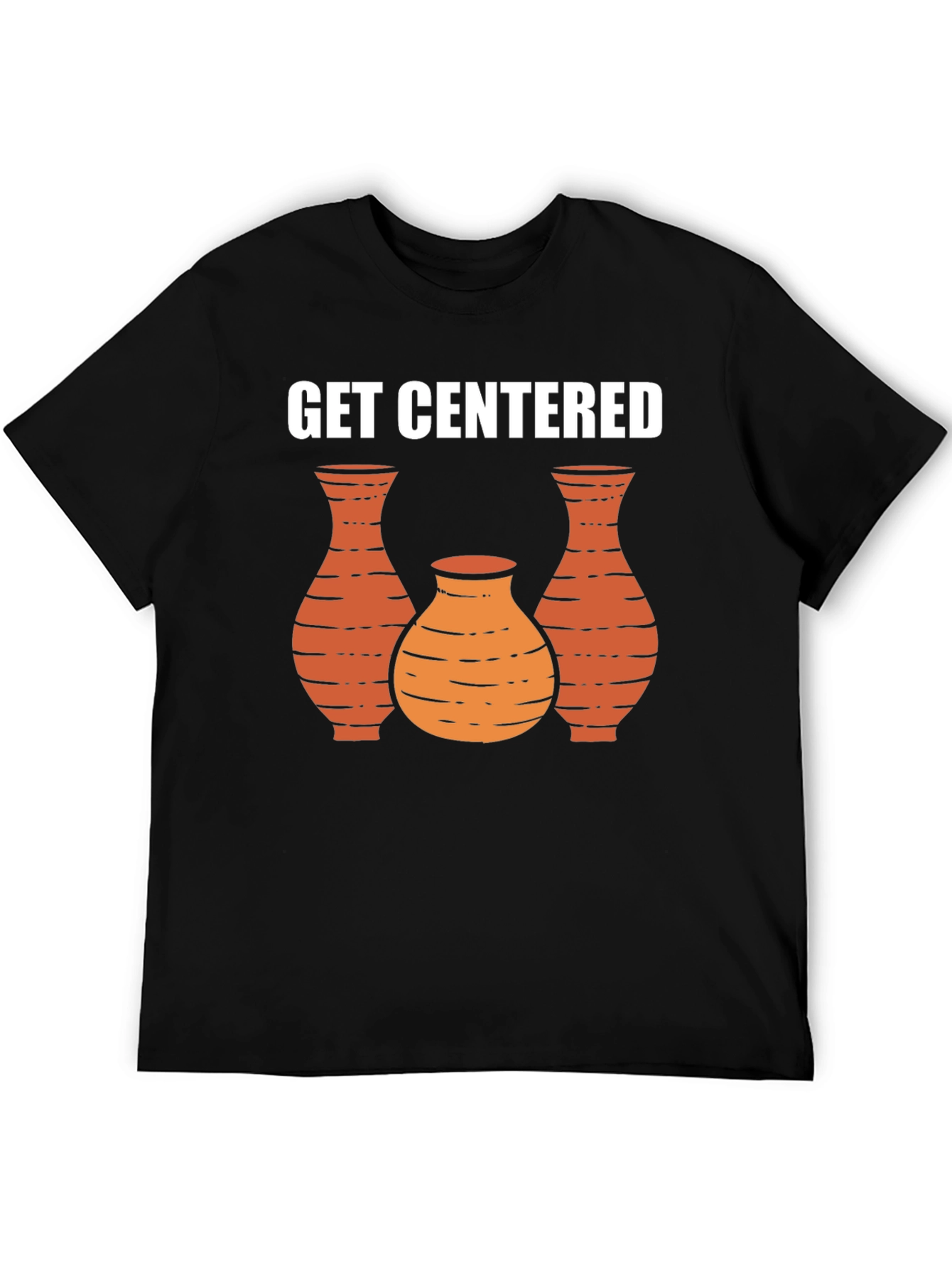 Black Get Centered Pottery Graphic Tee - Unisex view 5