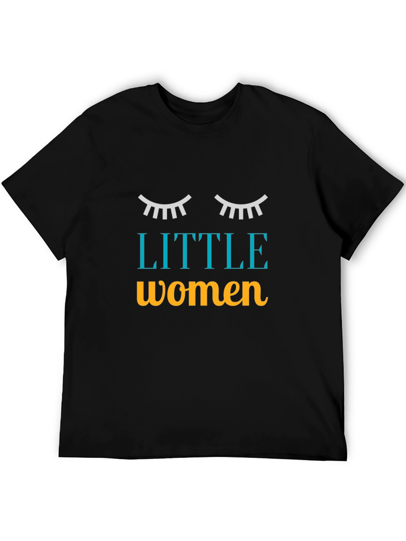 Black Little Women Graphic Tee - Unisex Novelty T-Shirt view 5
