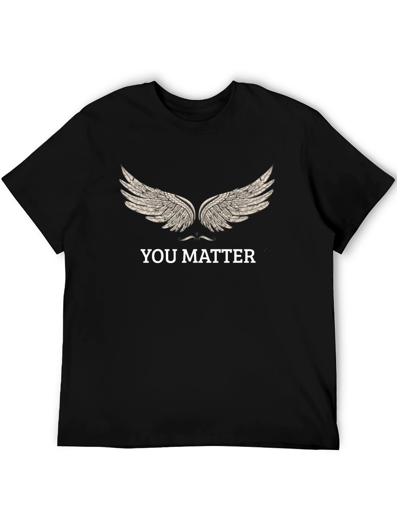 Black You Matter Wings Graphic T-Shirt view 5