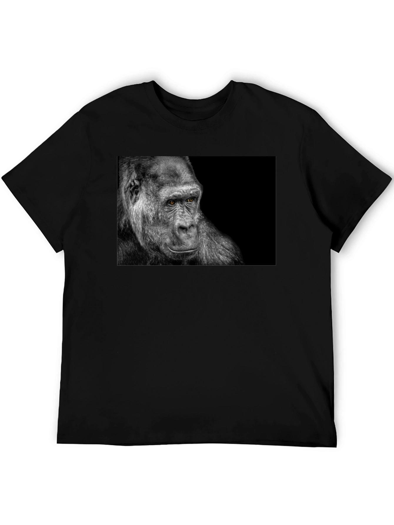 Black Gorilla Graphic Black T-Shirt view 5