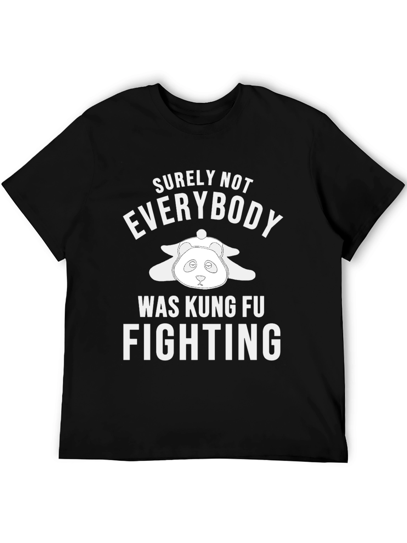 Black Surely Not Everybody Was Kung Fu Fighting Graphic Tee view 5