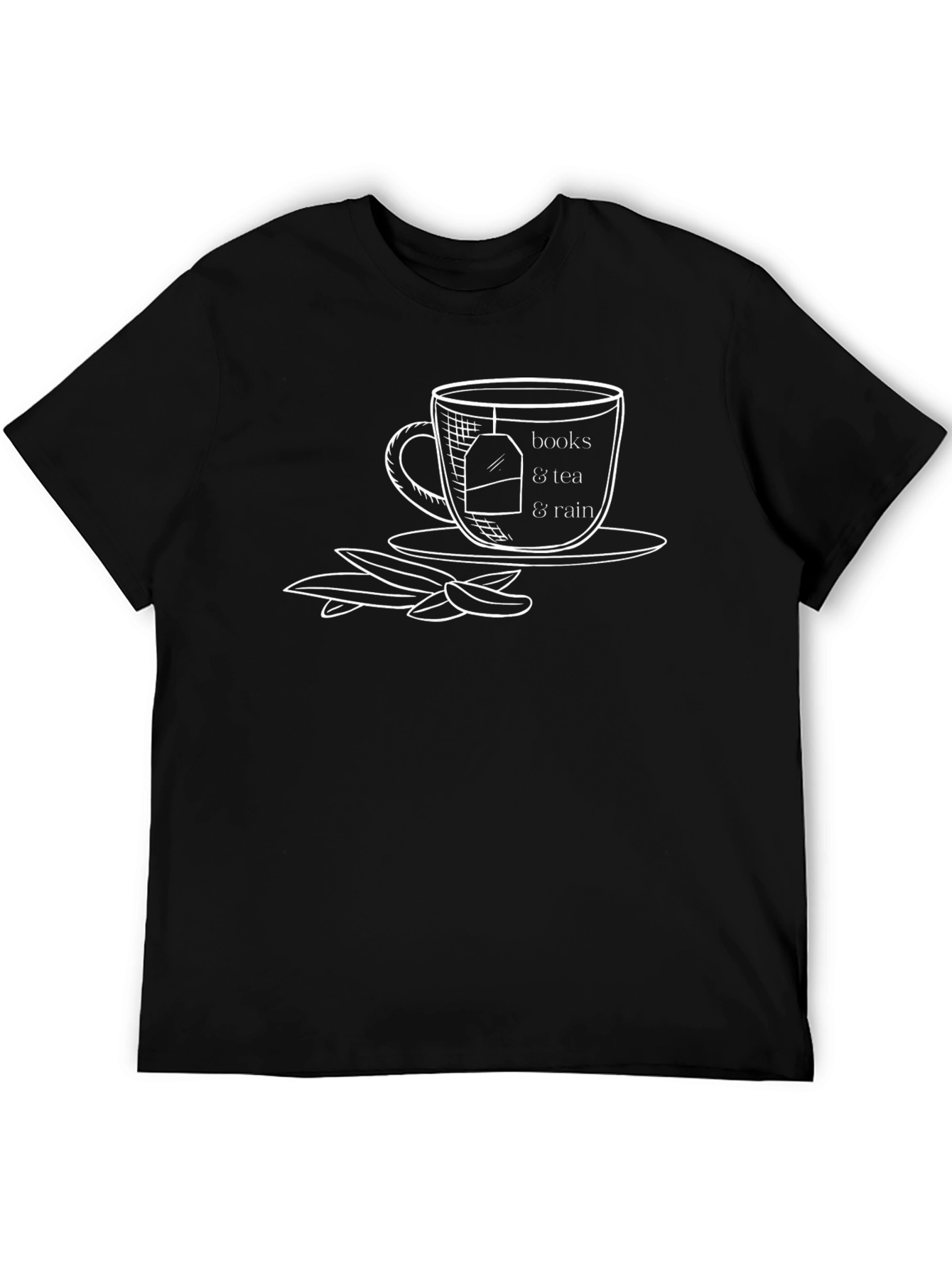 Black Books, Tea & Rain Tee - Unisex Comfort view 5