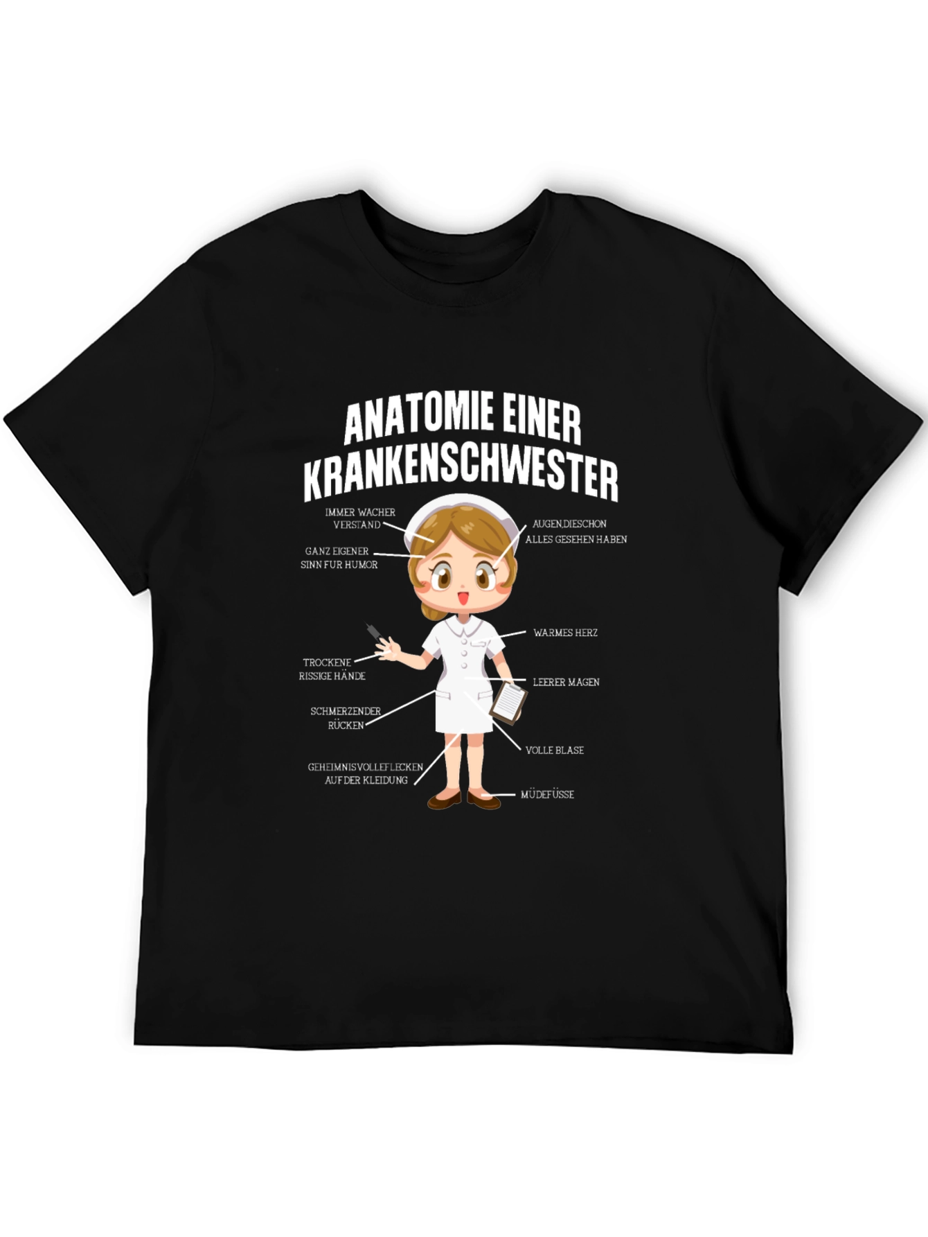 Anatomie Einer Krankenschwester Funny Nurse T-Shirt - 5