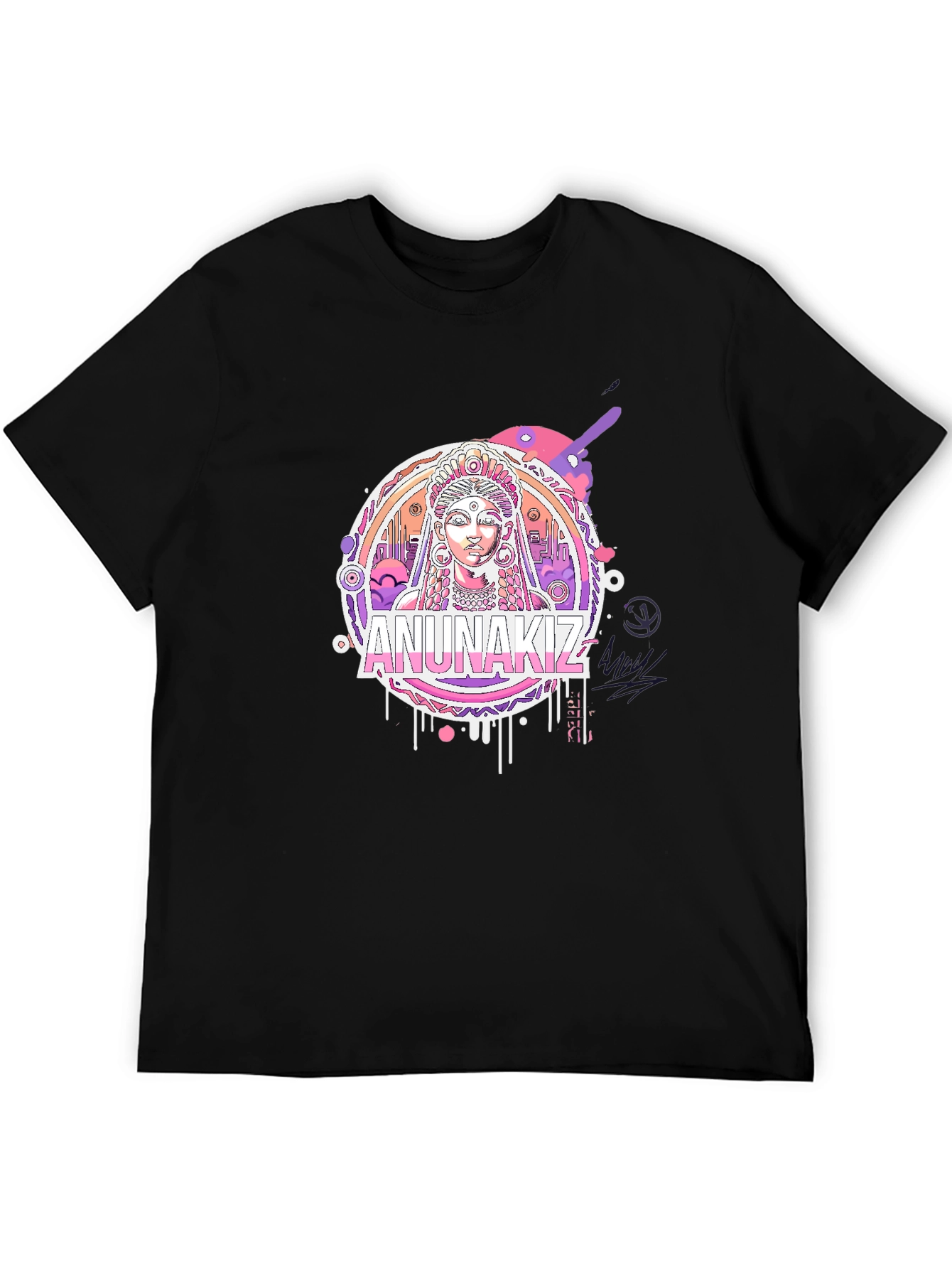 Black Anunnakiz Graphic Tee - Black view 5