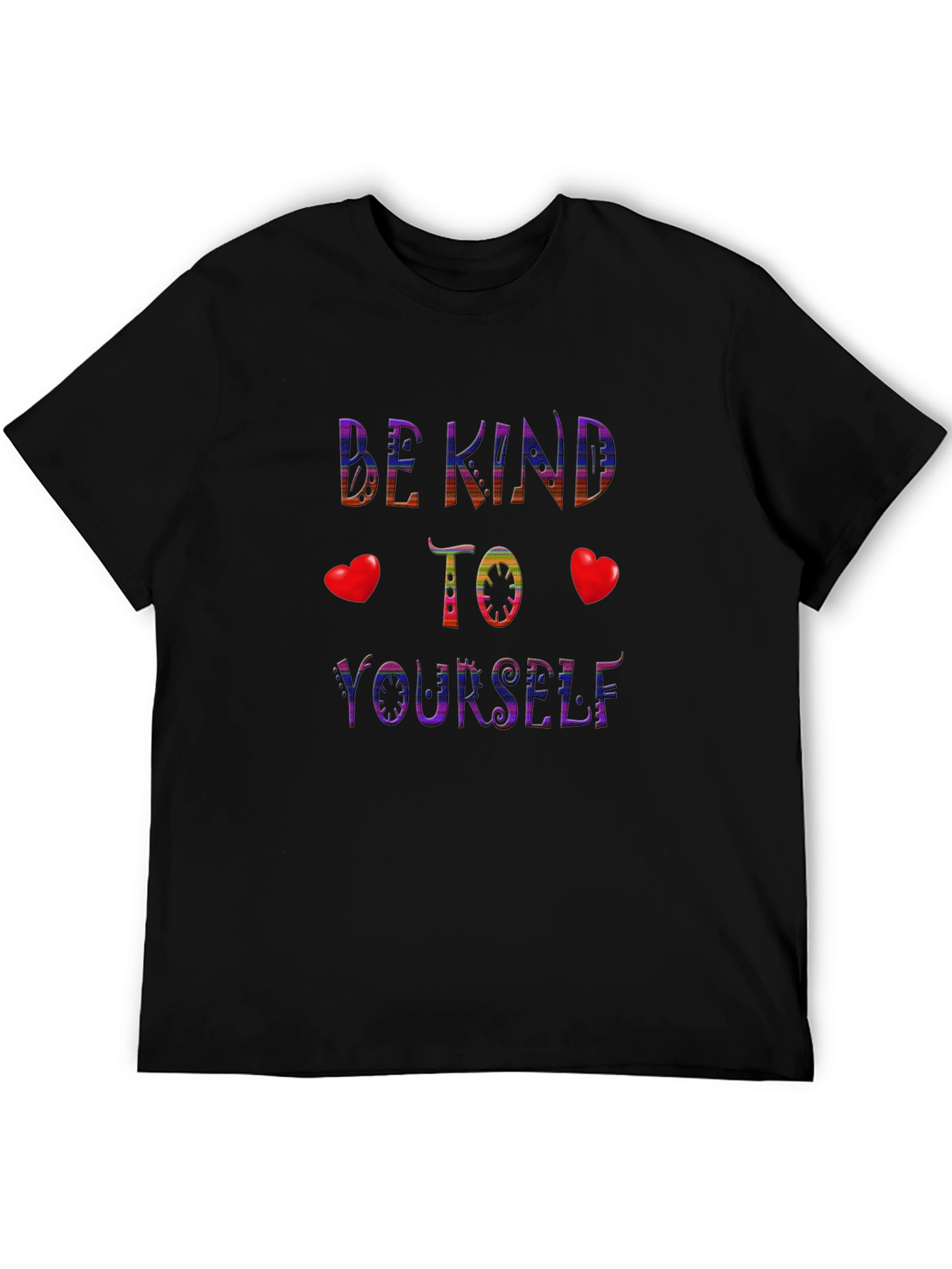 Black Be Kind to Yourself Graphic T-Shirt view 5