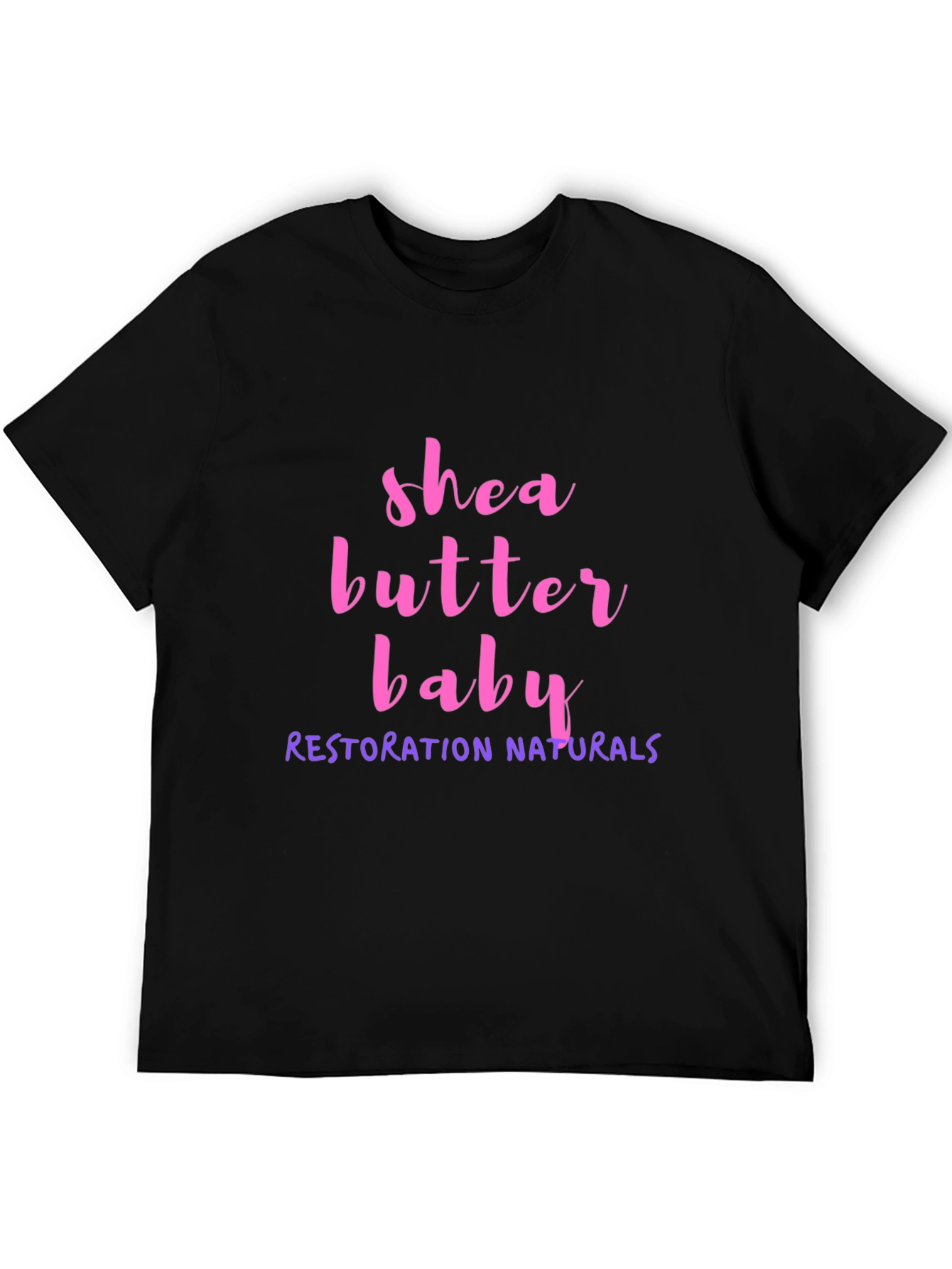 Black Shea Butter Baby Tee - Restoration Naturals T-Shirt view 5