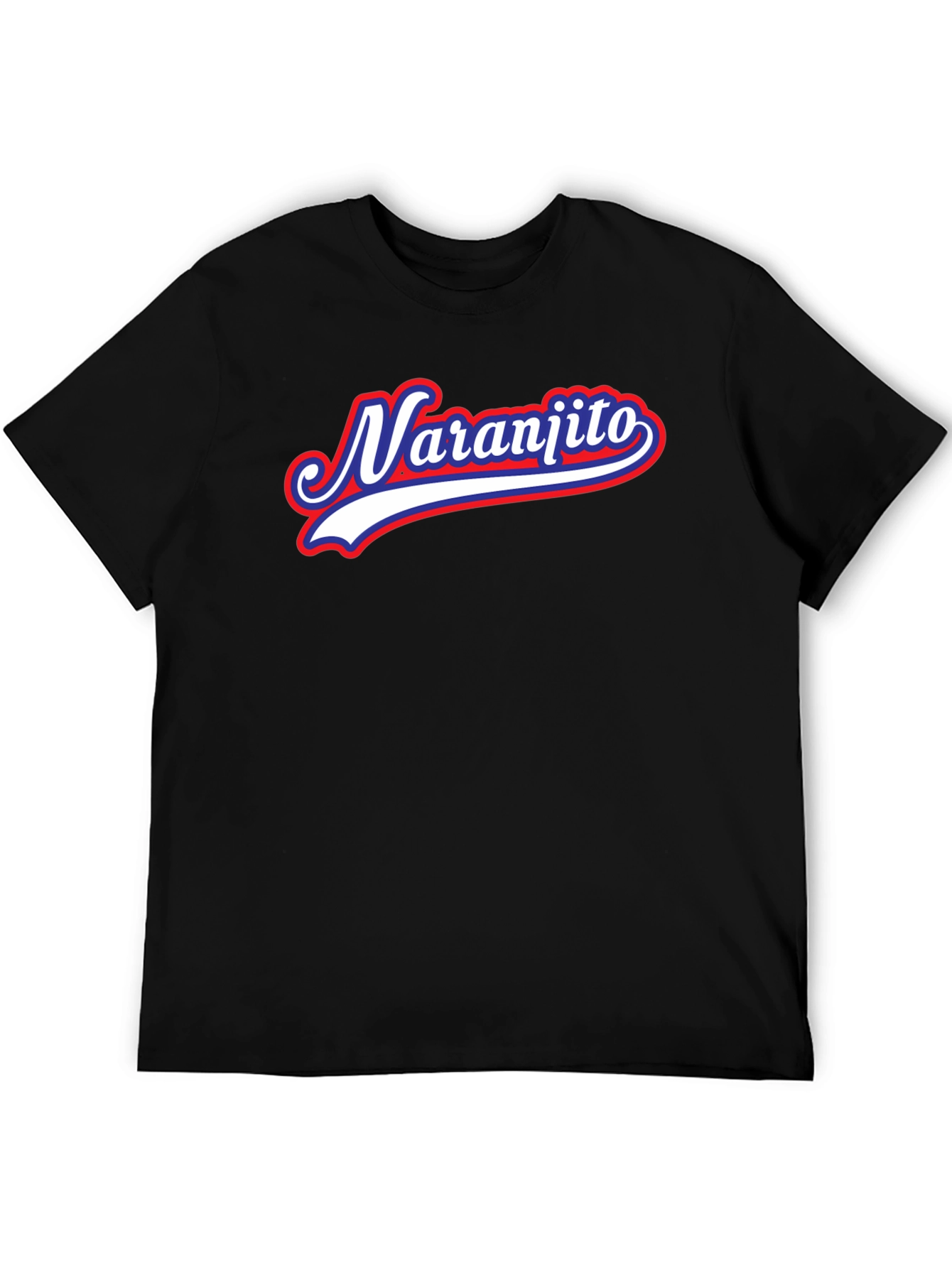 Black Naranjito Baseball Style T-Shirt view 5