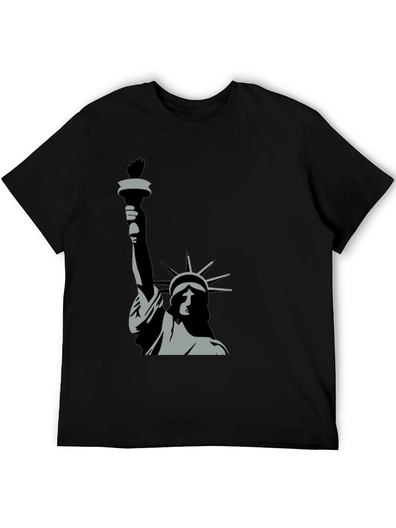 Black Statue of Liberty Graphic Tee - Black view 5