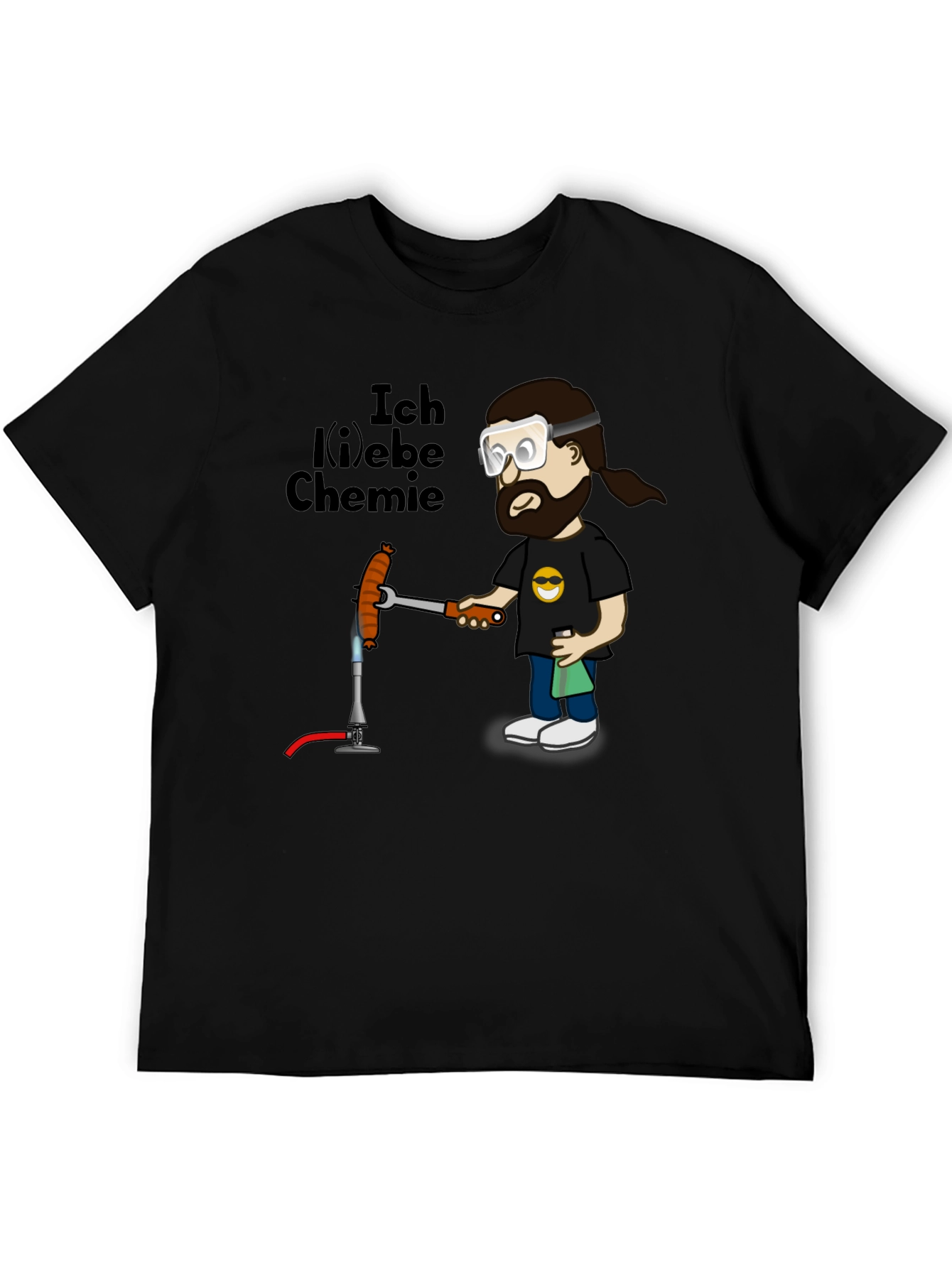 Black I Love Chemistry Graphic T-Shirt view 5