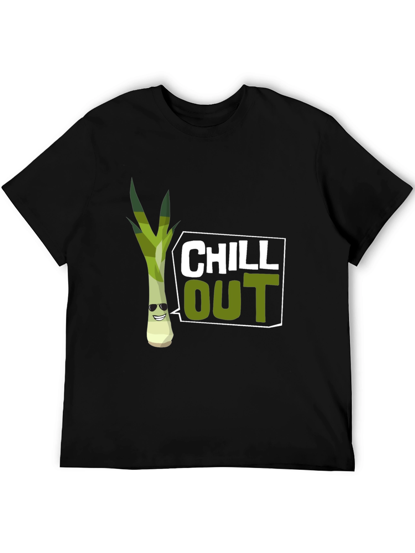 Chill Out Leek Graphic T-Shirt - 5