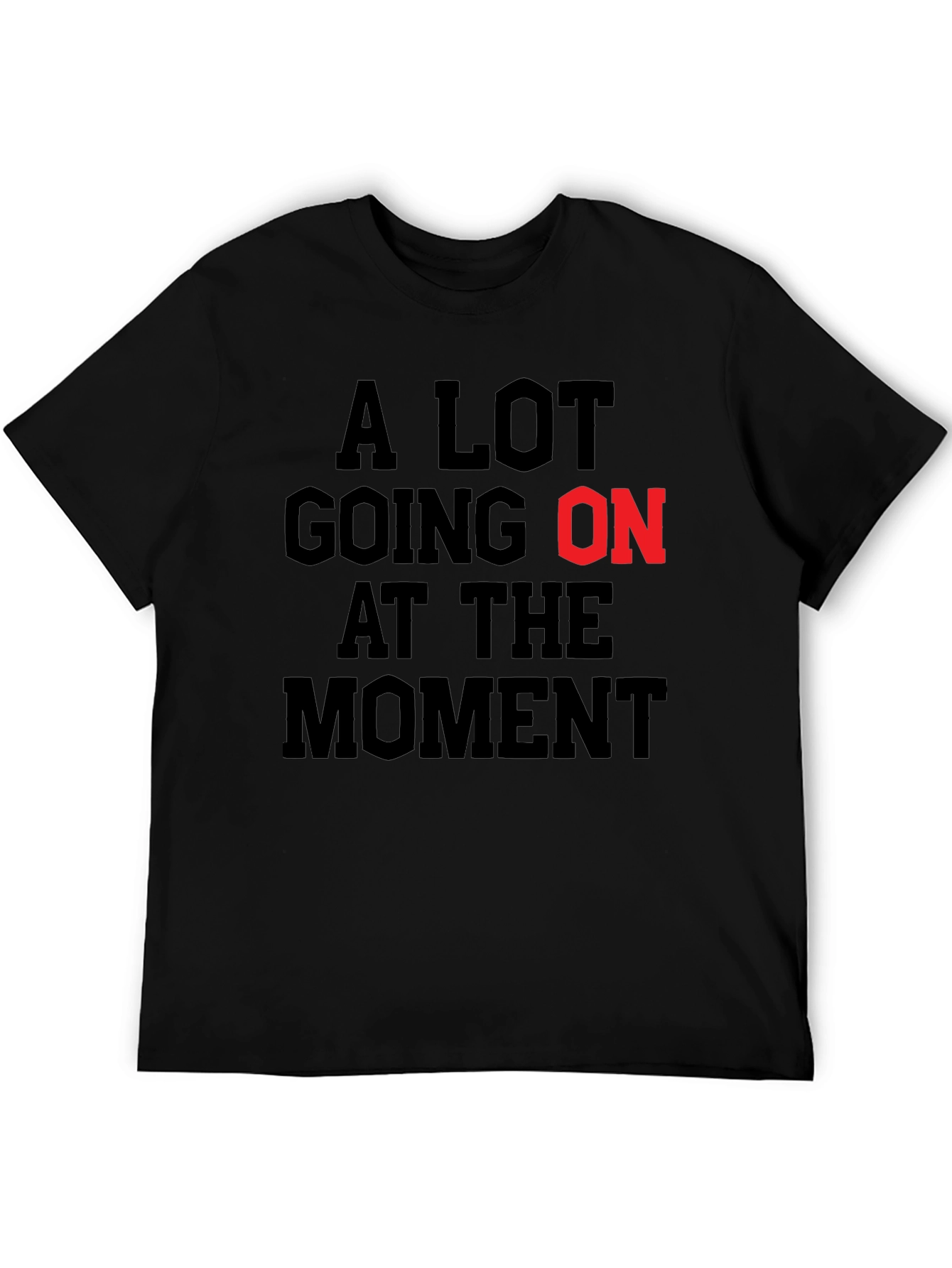 Black A Lot Going On Black Graphic T-Shirt view 5