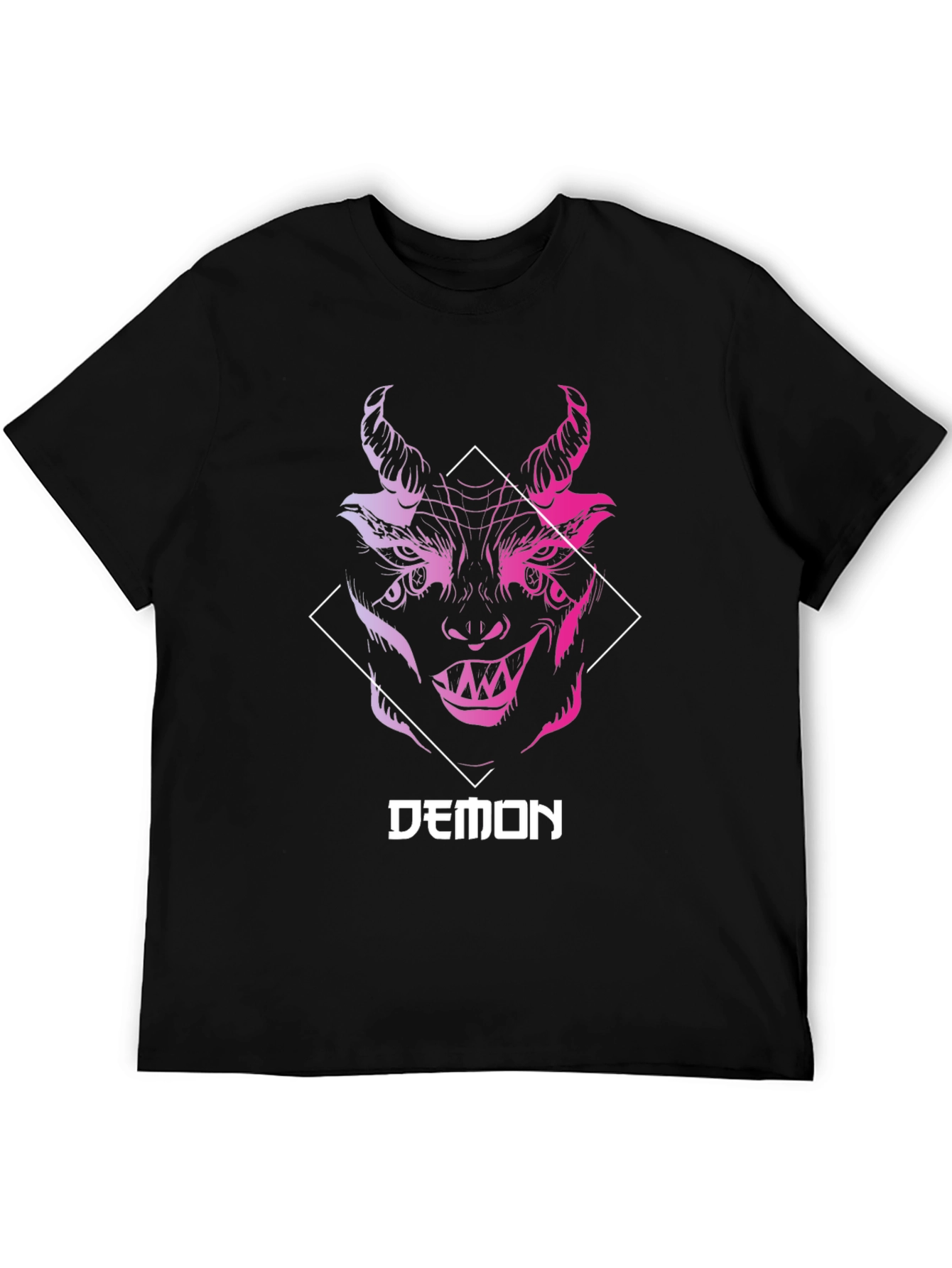 Black Demon Graphic T-Shirt - Edgy Streetwear view 5