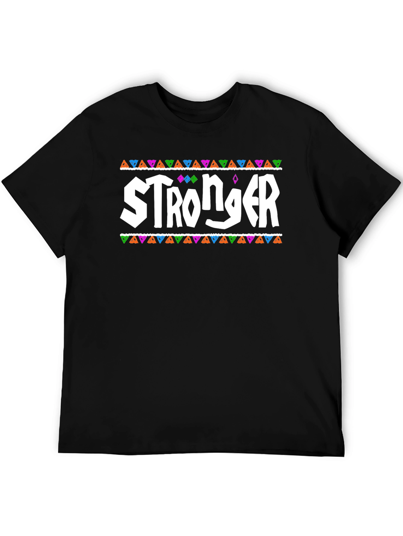 Black Stronger Graphic Tee - Black T-Shirt view 5