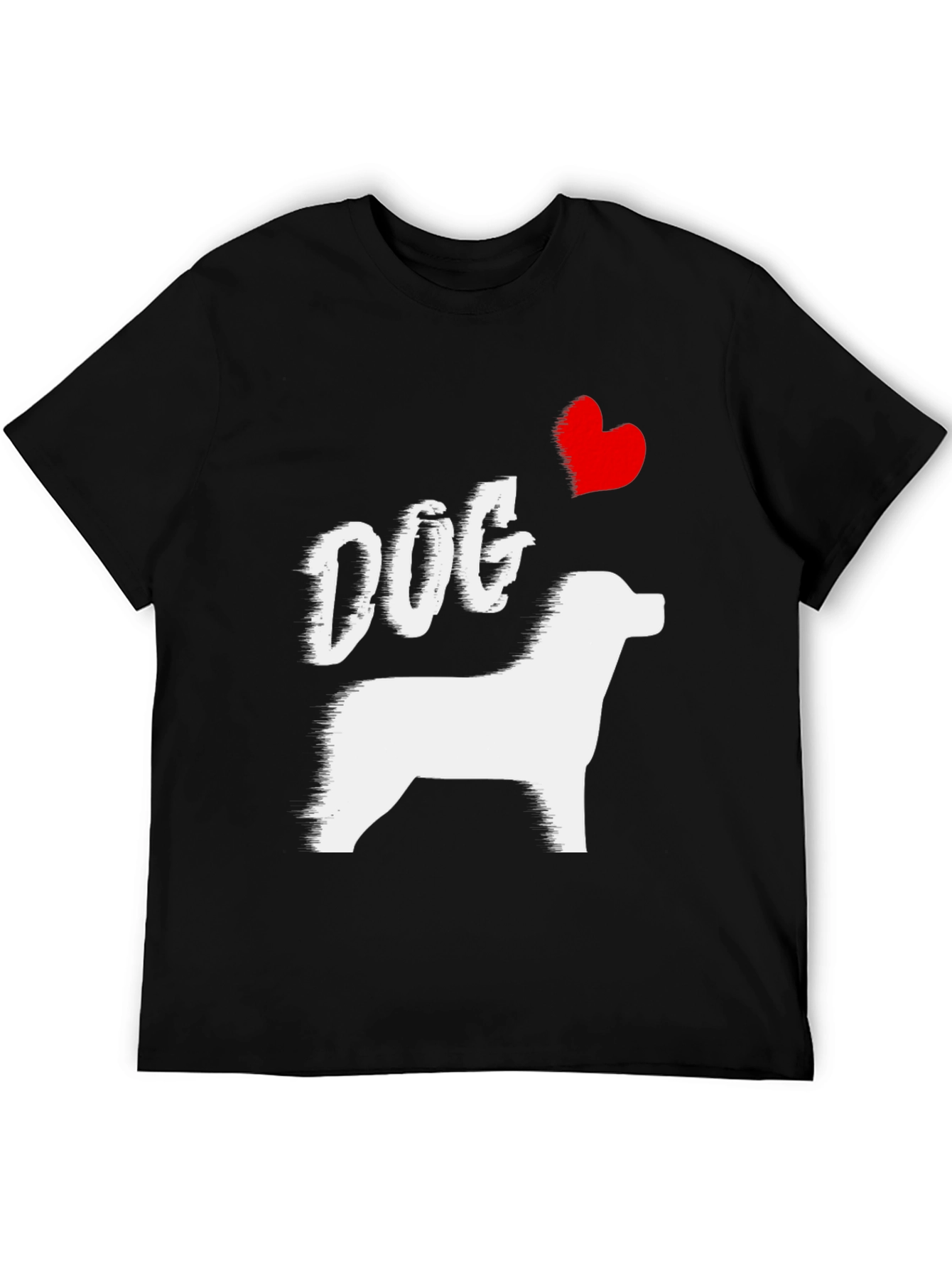 Black Dog Lover Tee - I Heart My Dog T-Shirt view 5