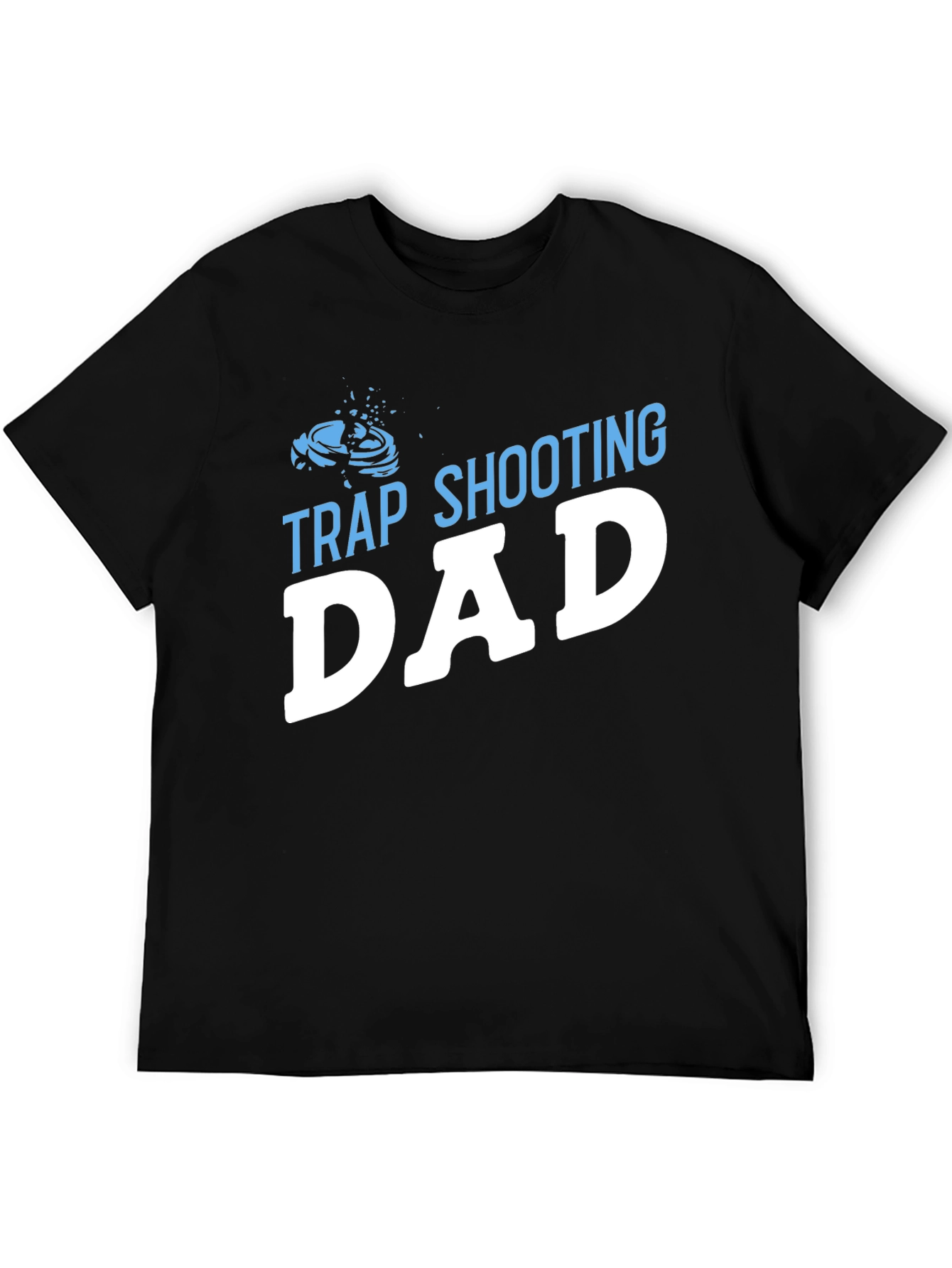 Black Trap Shooting Dad T-Shirt view 5