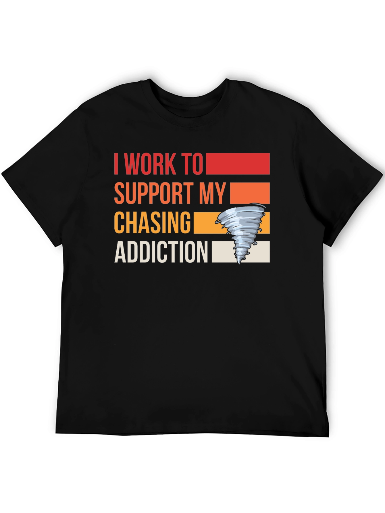 Black Chasing Addiction T-Shirt view 5
