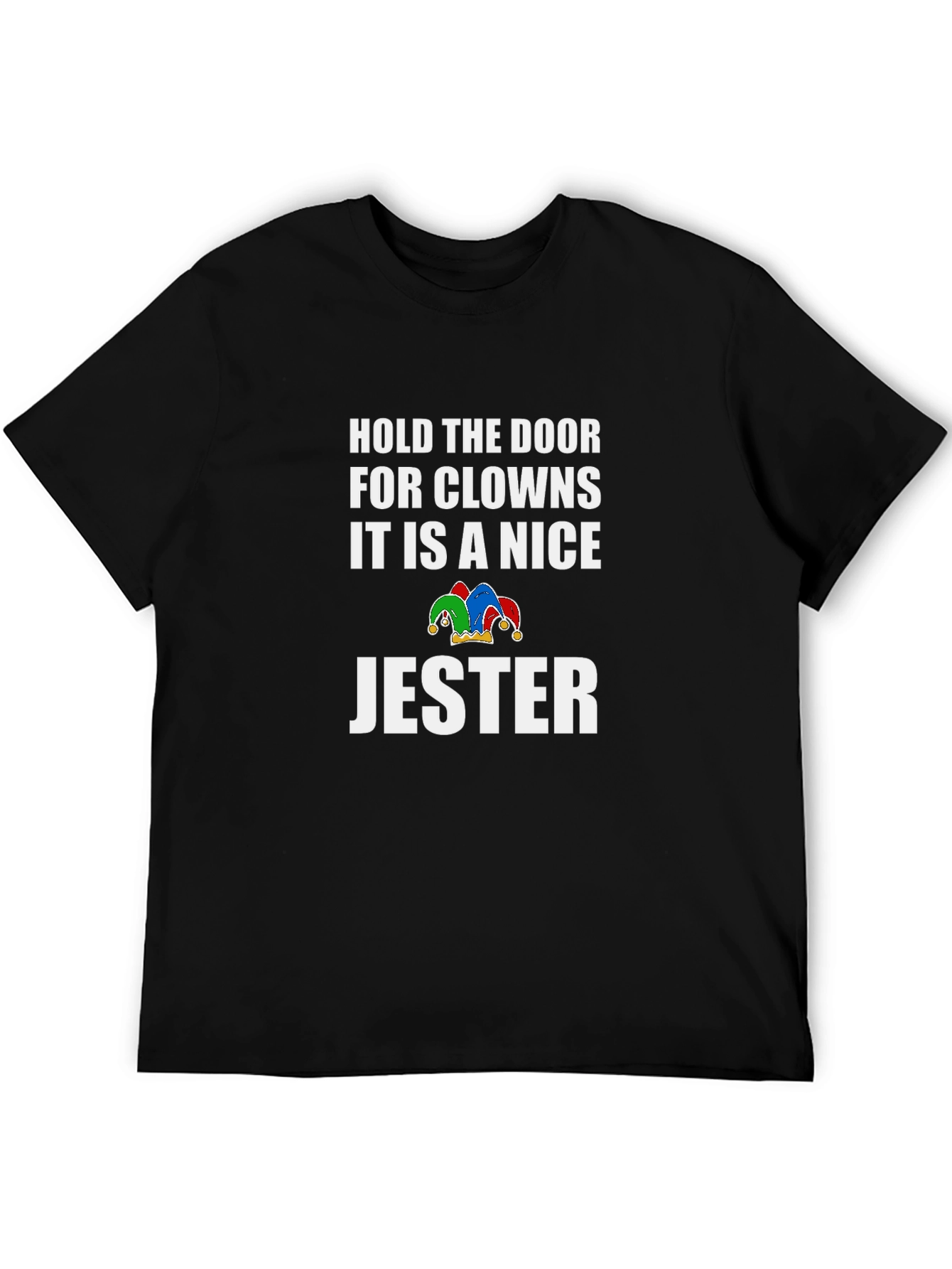 Black Hold the Door Jester Graphic Tee view 5