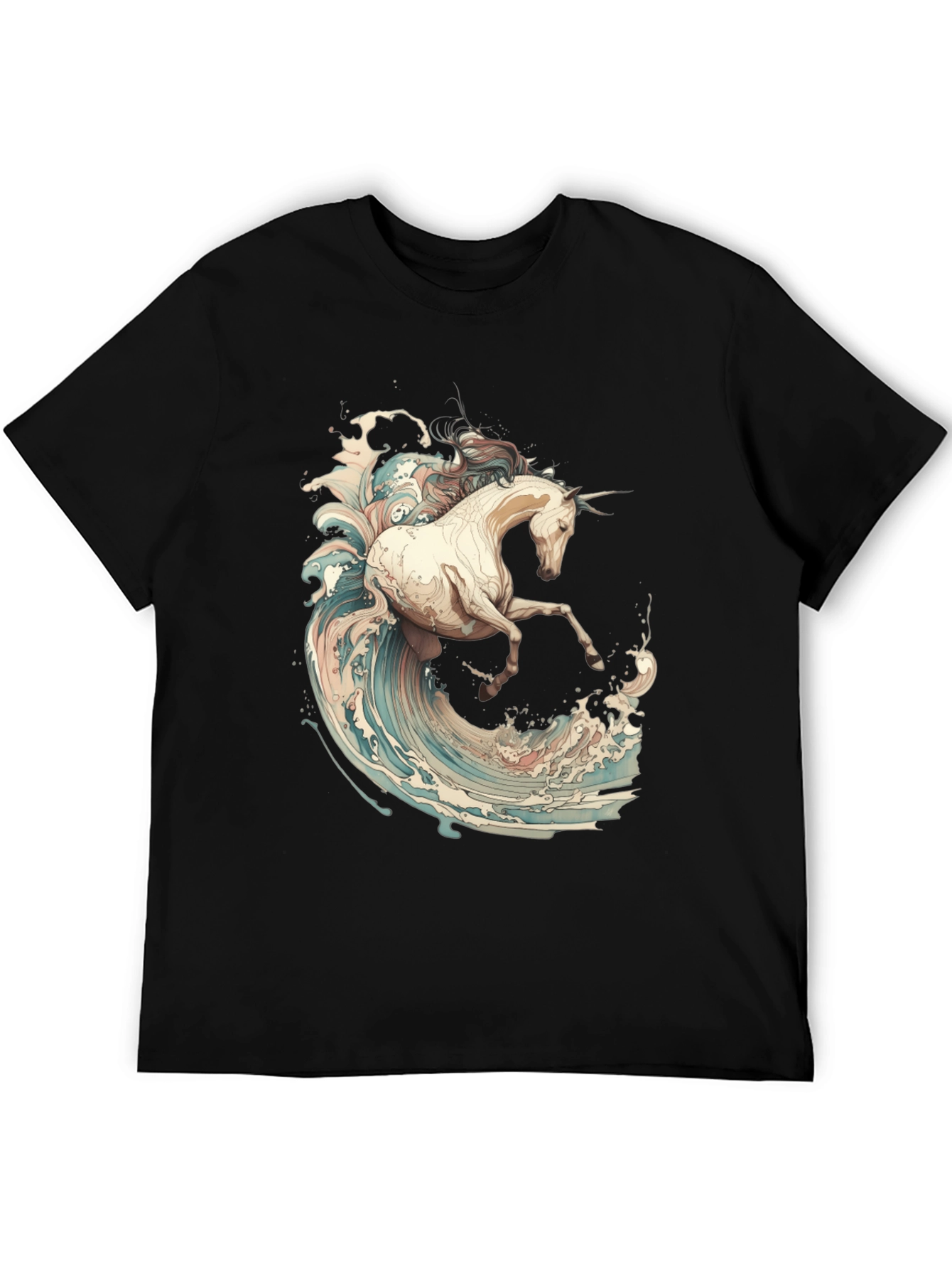Unicorn Wave Rider Graphic T-Shirt - 5