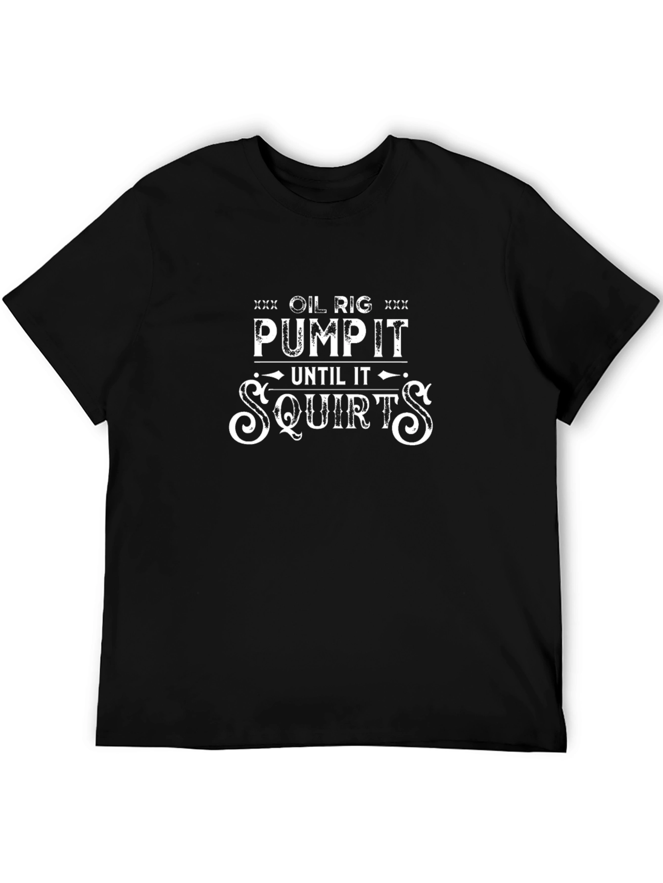 Black Pump It Until It Squirts Black Novelty T-Shirt view 5