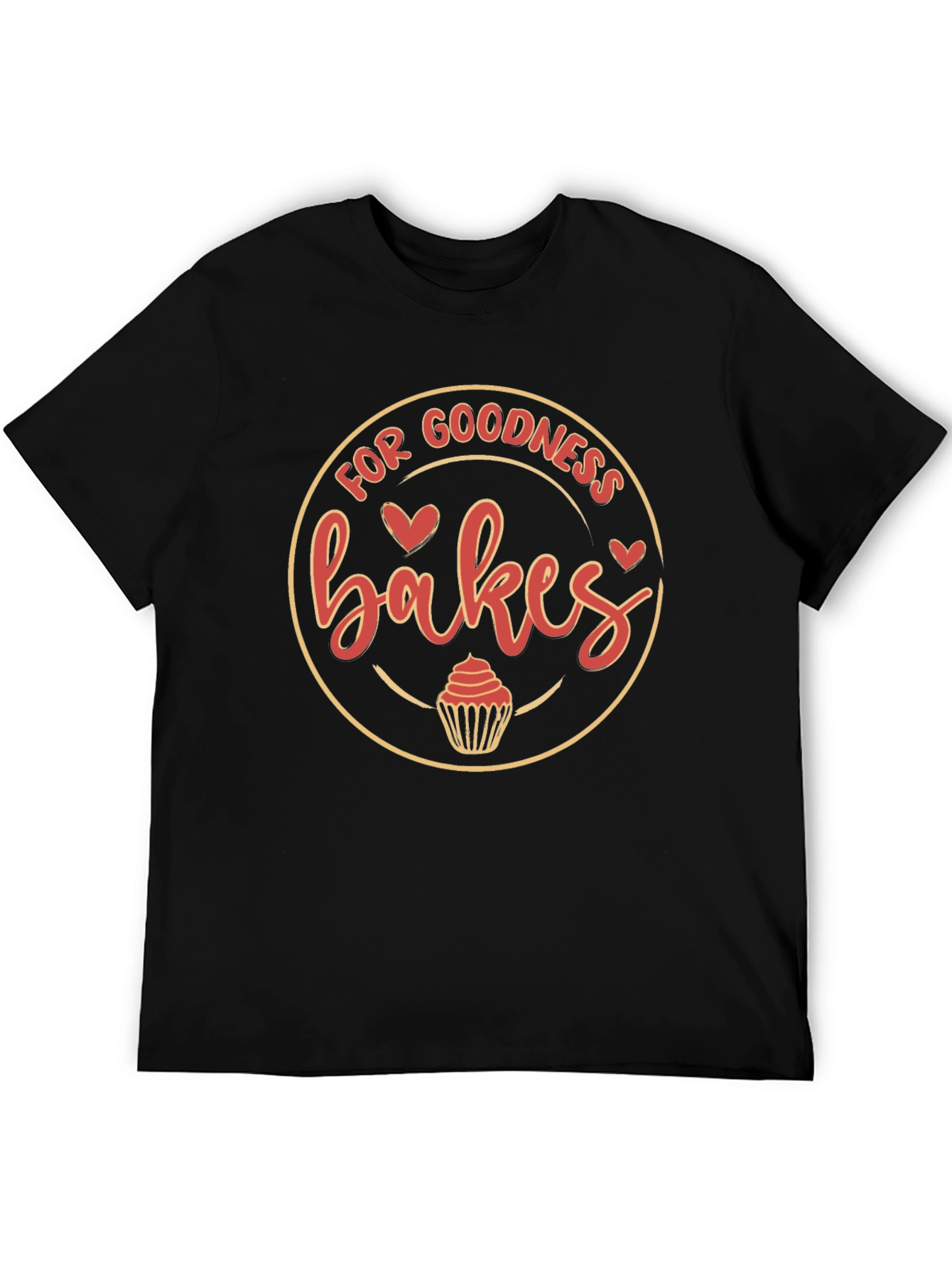 Black For Goodness Bakes T-Shirt - Baking Lover's Tee view 5