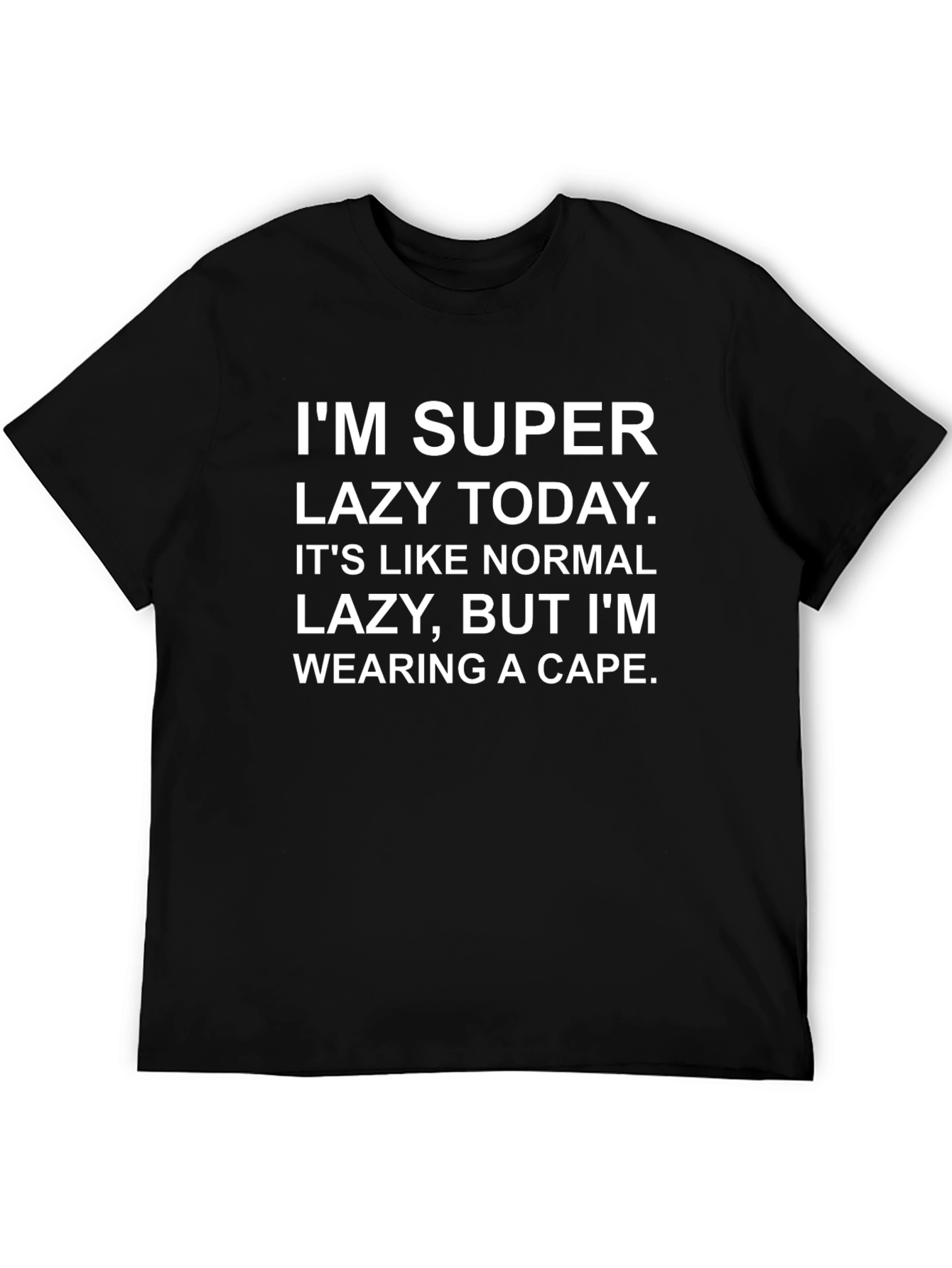 Black Super Lazy Today Graphic Tee view 5