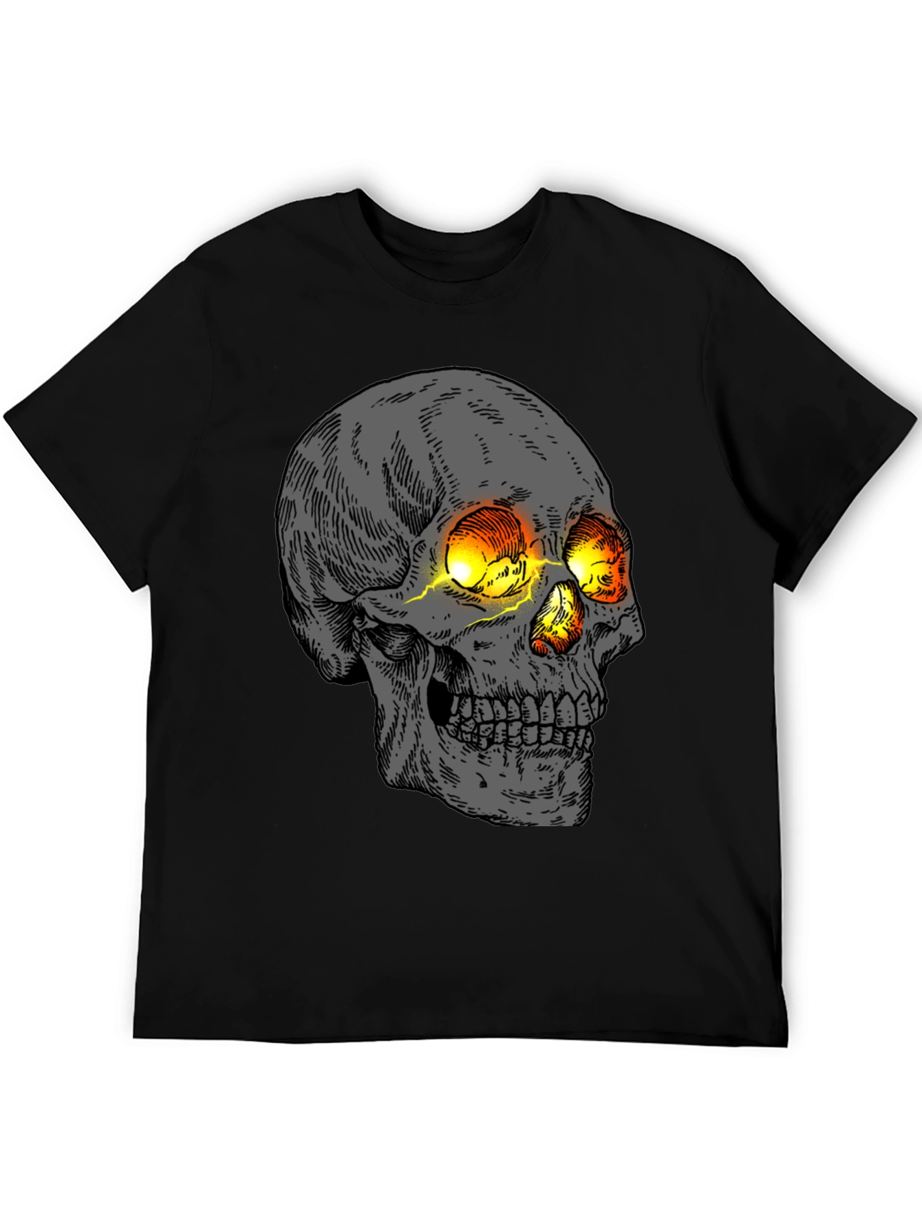 Skull Graphic T-Shirt - Men's Black Tee with Striking Design - 5