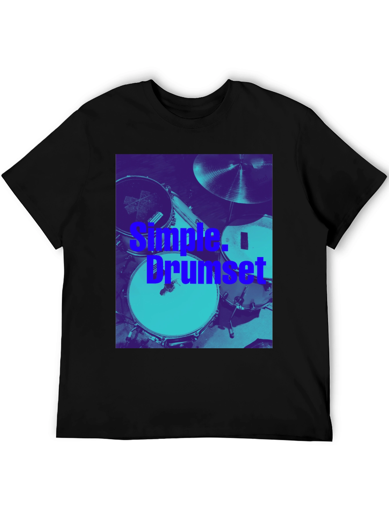 Simple Drumset Graphic Tee - Musician's Style - 5