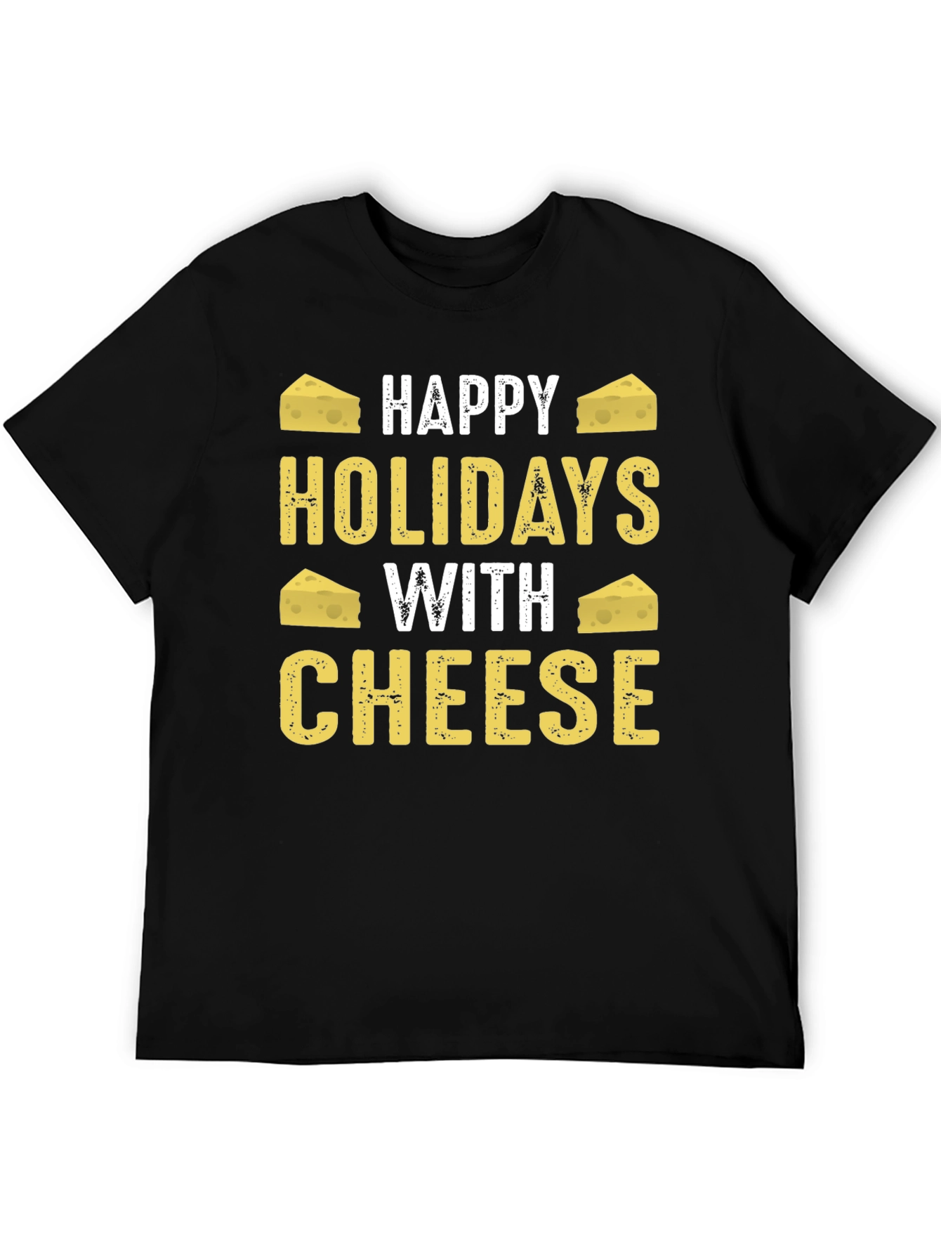 Happy Holidays With Cheese Graphic T-Shirt - 5