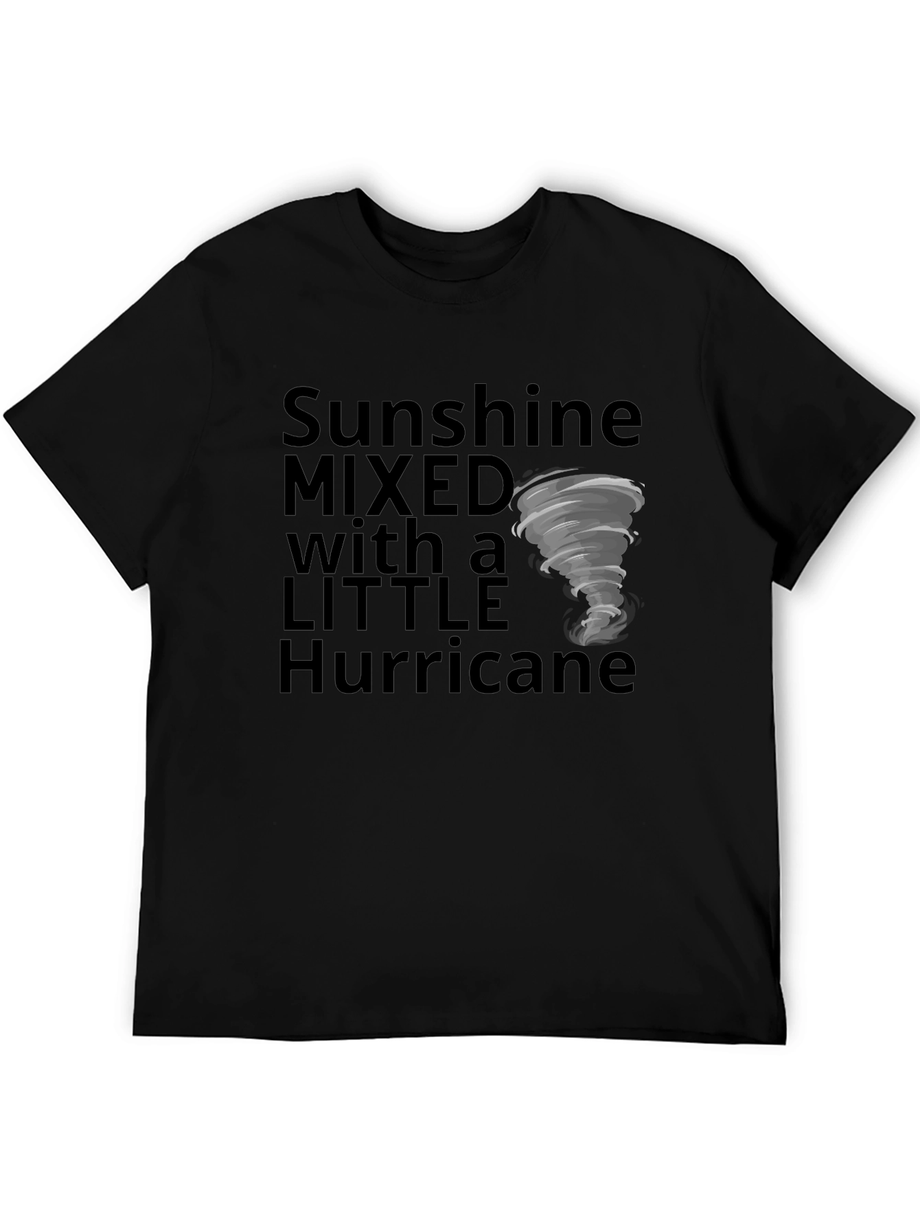 Black Sunshine & Hurricane Graphic Tee view 5