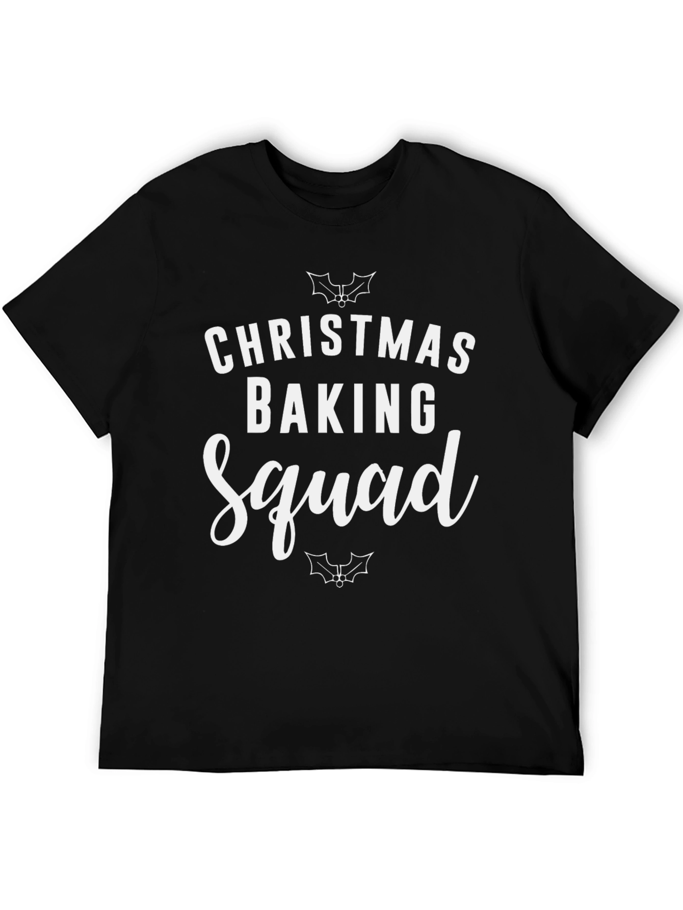 Black Christmas Baking Squad T-Shirt Holiday Crew Apparel view 5